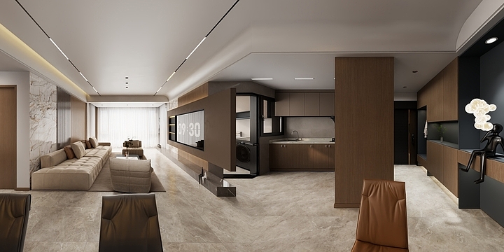 萬少DS-鼎元春天1期2-1-10-1陈哥意式极简-装修设计方案