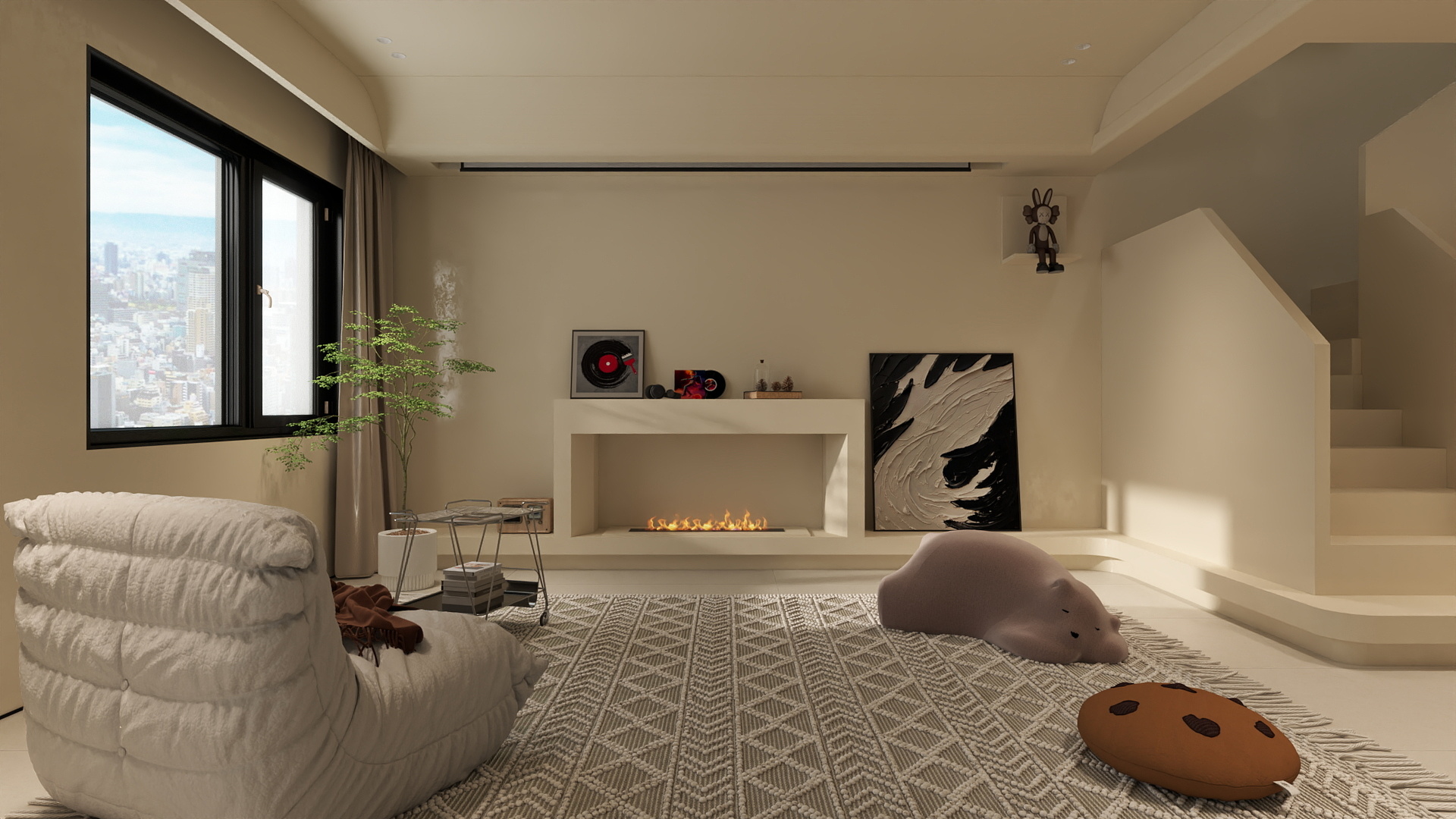 A周素人设计-梦想中的奶油屋装修效果图