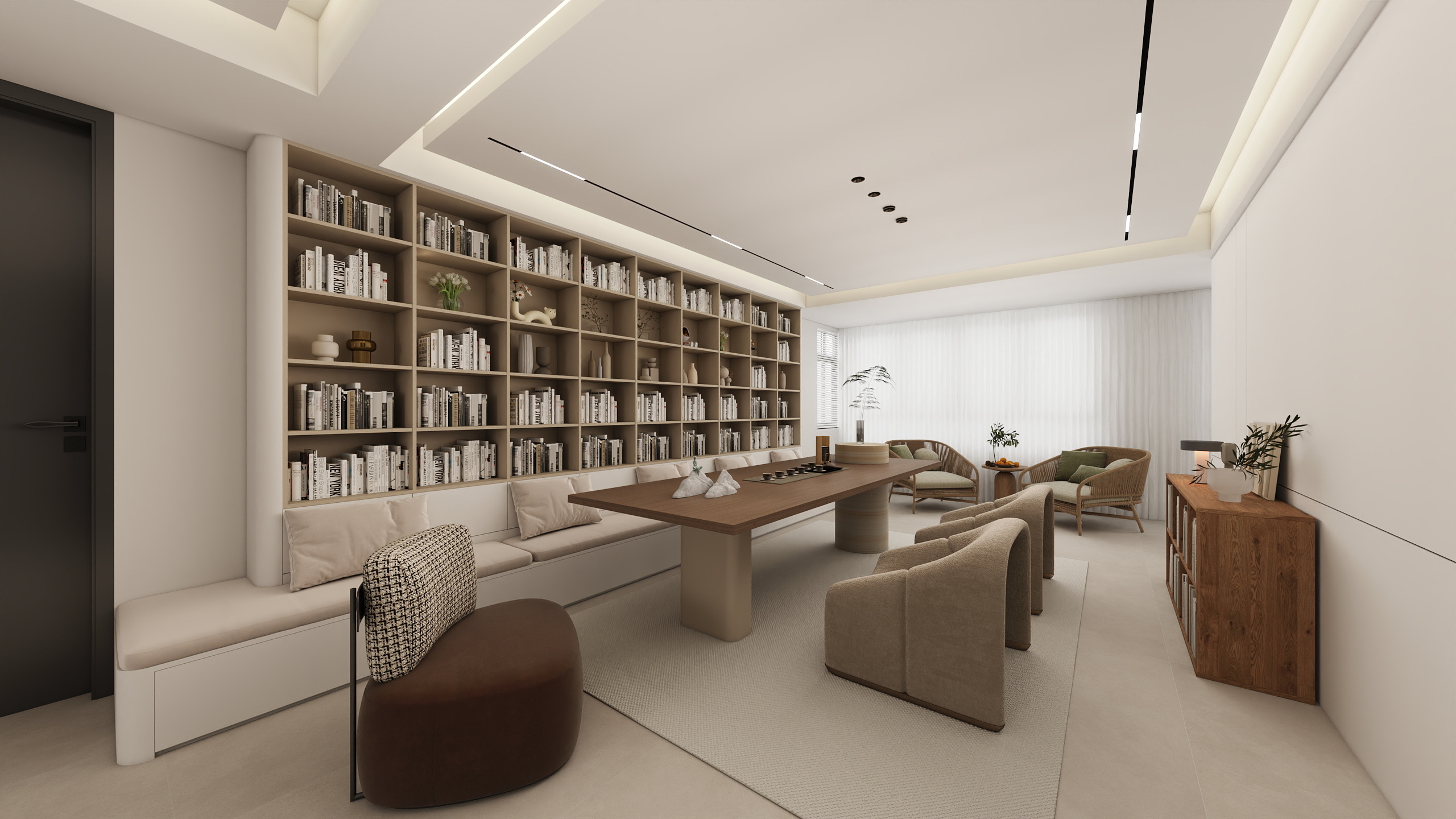 盛格-温馨装修设计-《锦绣福园》现代简约|三室120平米-装修设计方案