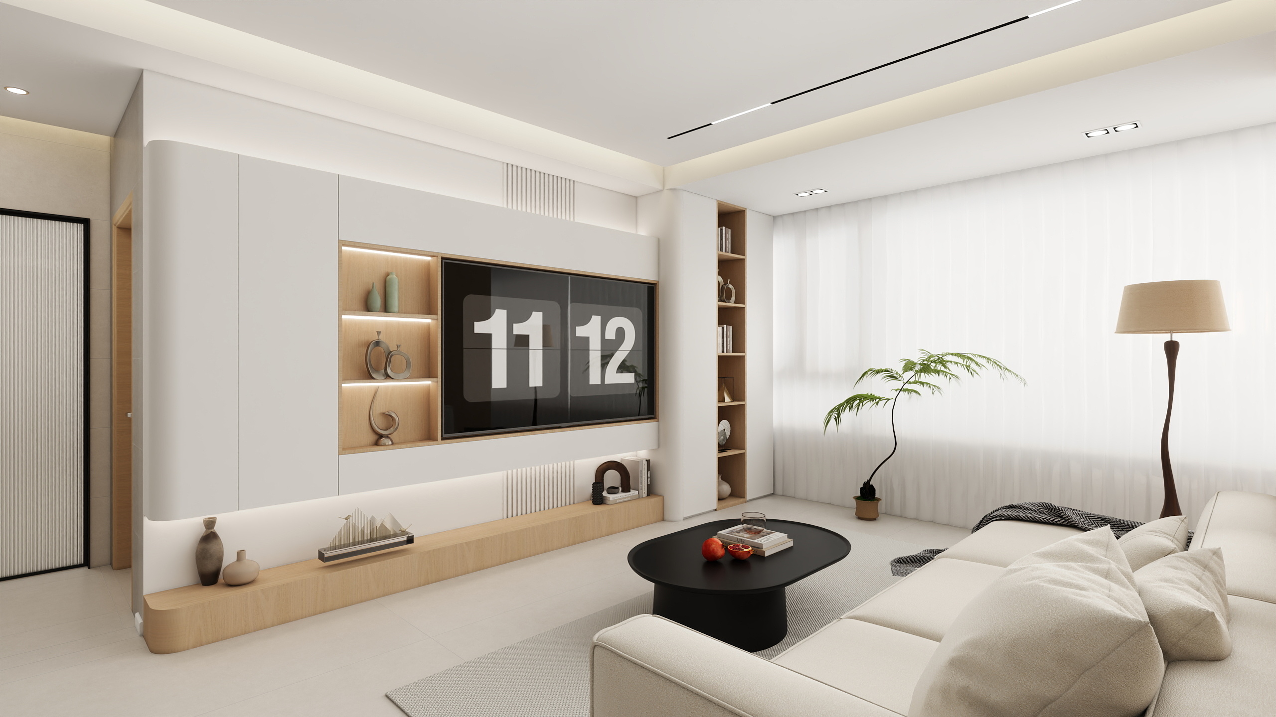 盛格-温馨装修设计-《世纪凤凰城》现代原木|三室117平米-装修设计方案