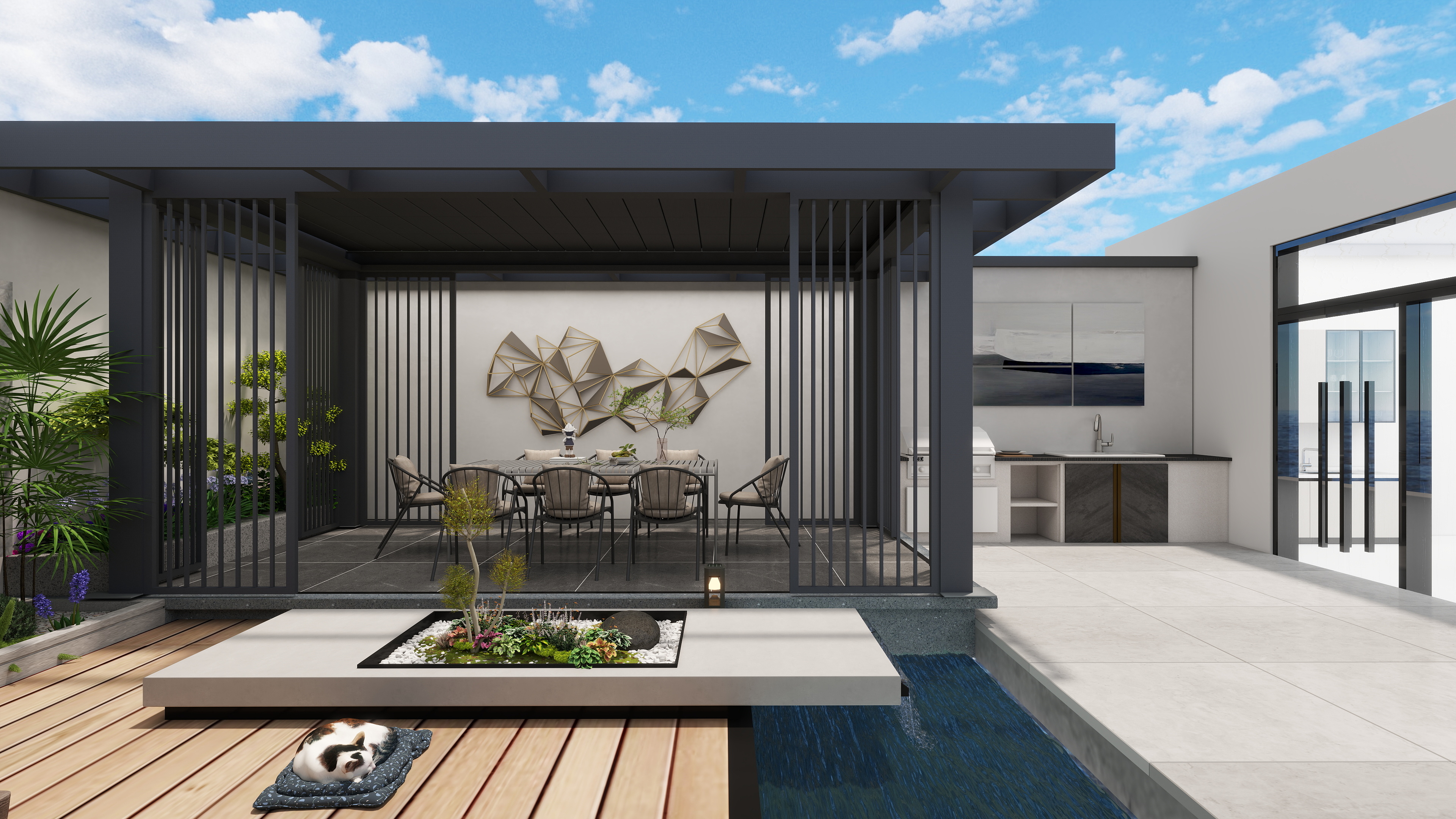 花园云设计-现代景观庭院-装修设计方案