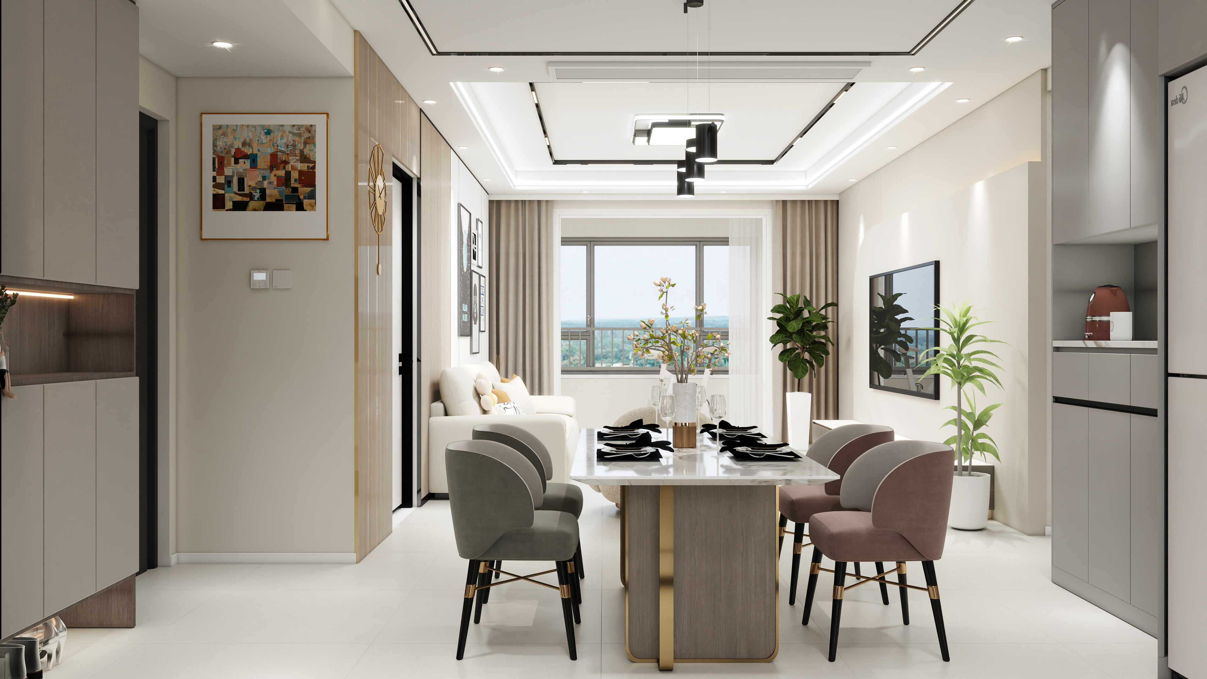 奔奔装饰设计-111㎡3室-装修设计方案