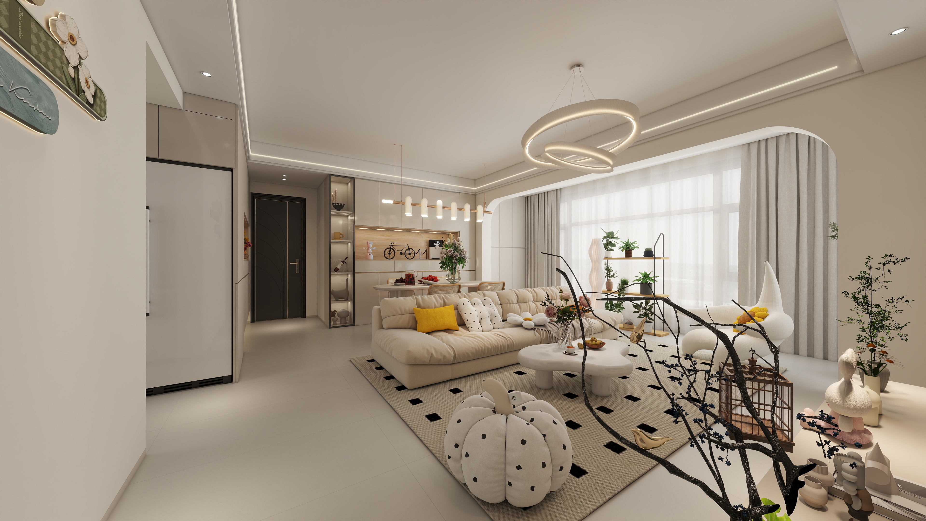 半毛钱一只烟-金茂观山湖-3室2厅-装修设计方案