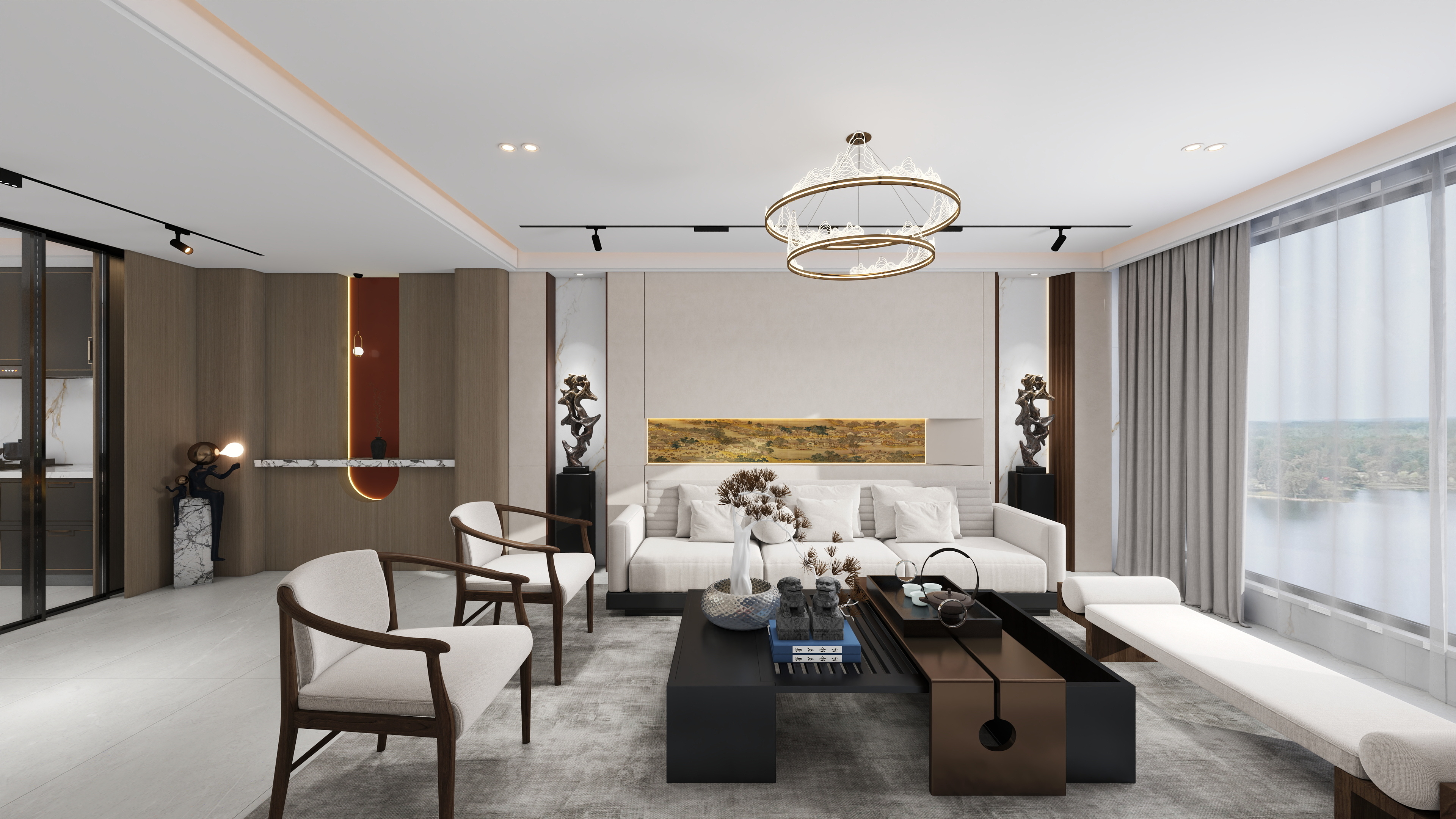 艺禾设计-龙华新城158平米4室两厅一厨两卫-装修设计方案