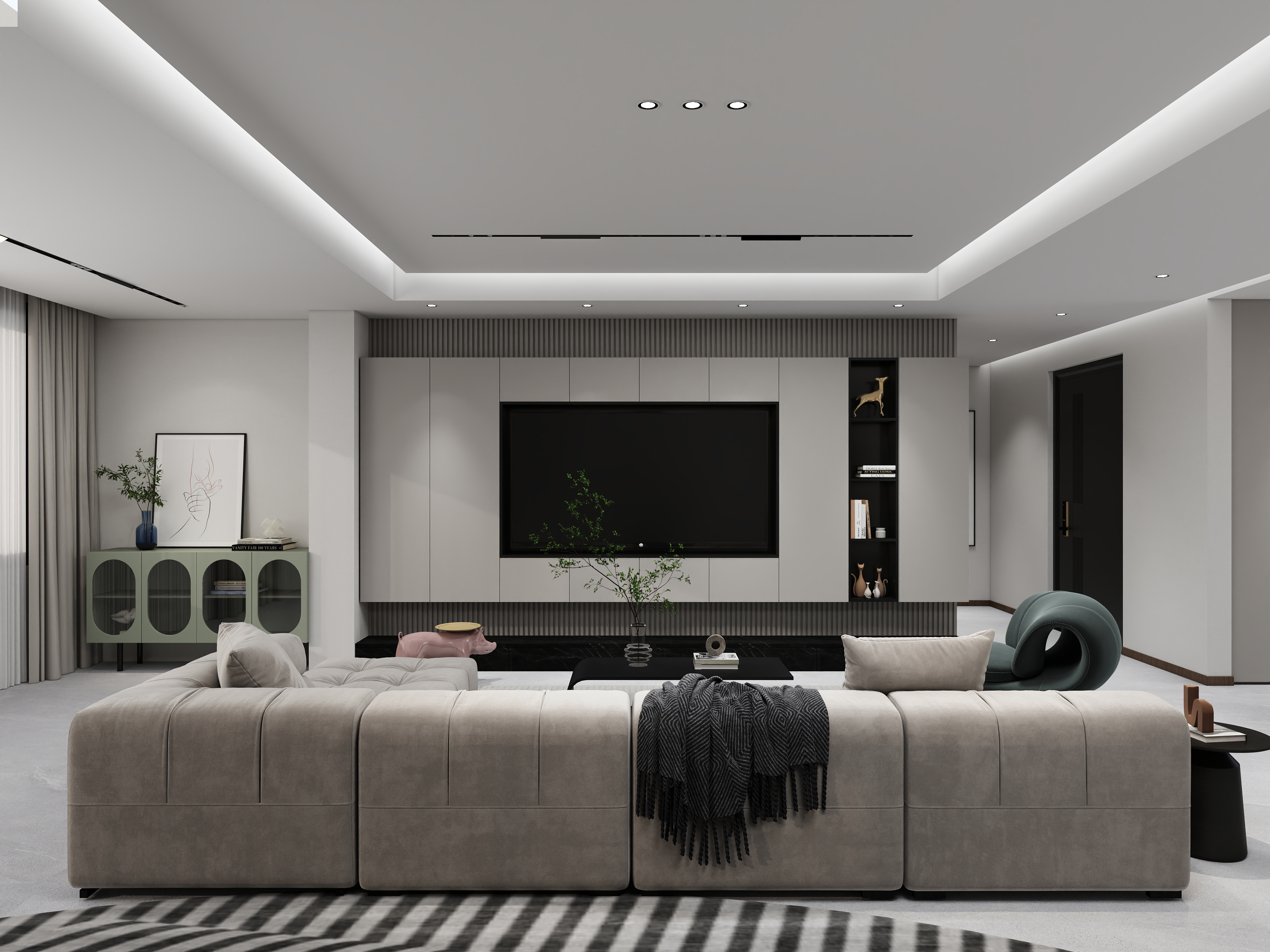 王松-DESIGN-现代简约-嘉祥-山水龙城-装修设计方案