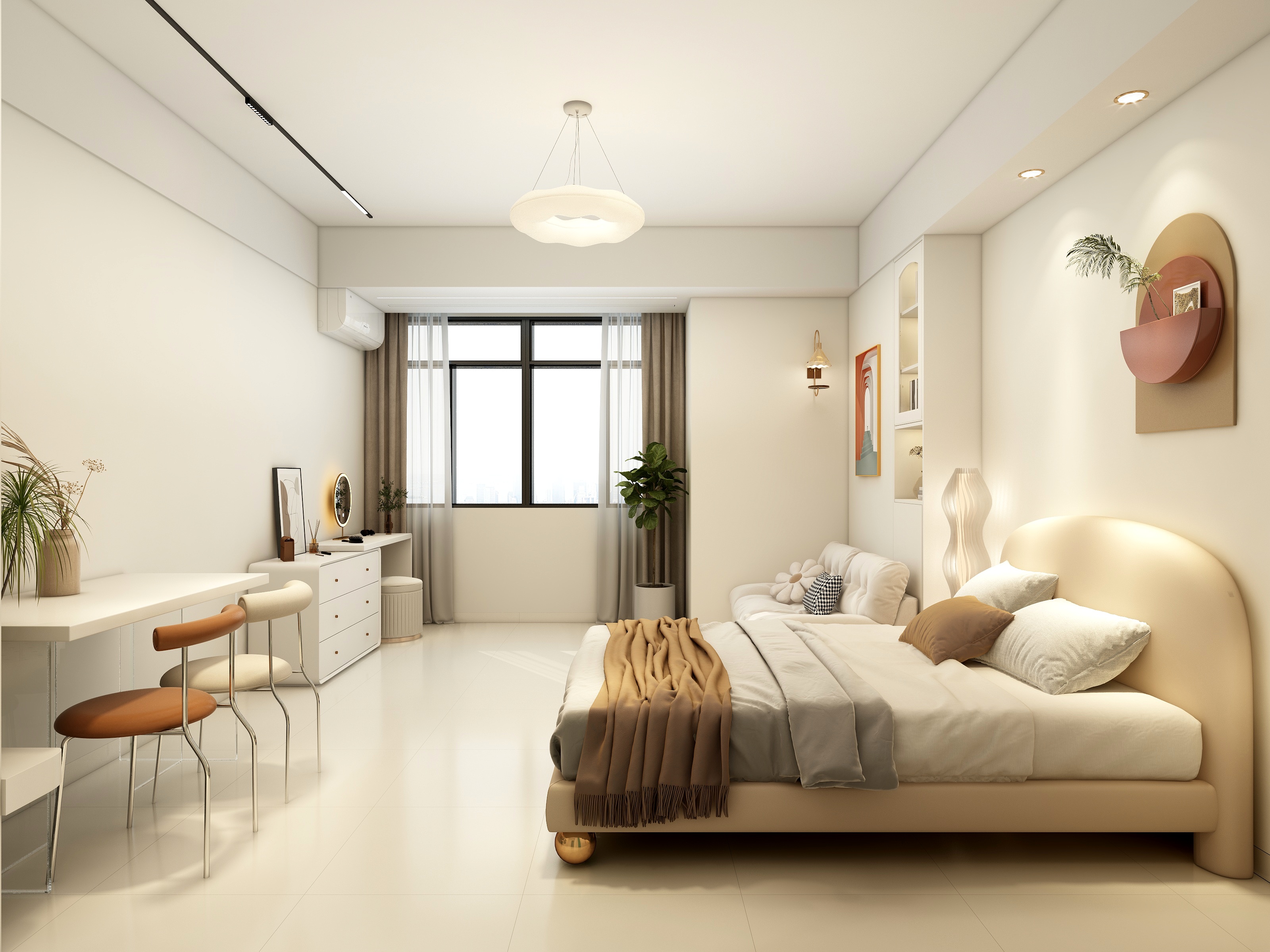 李立猛-32㎡奶油风公寓设计-装修设计方案