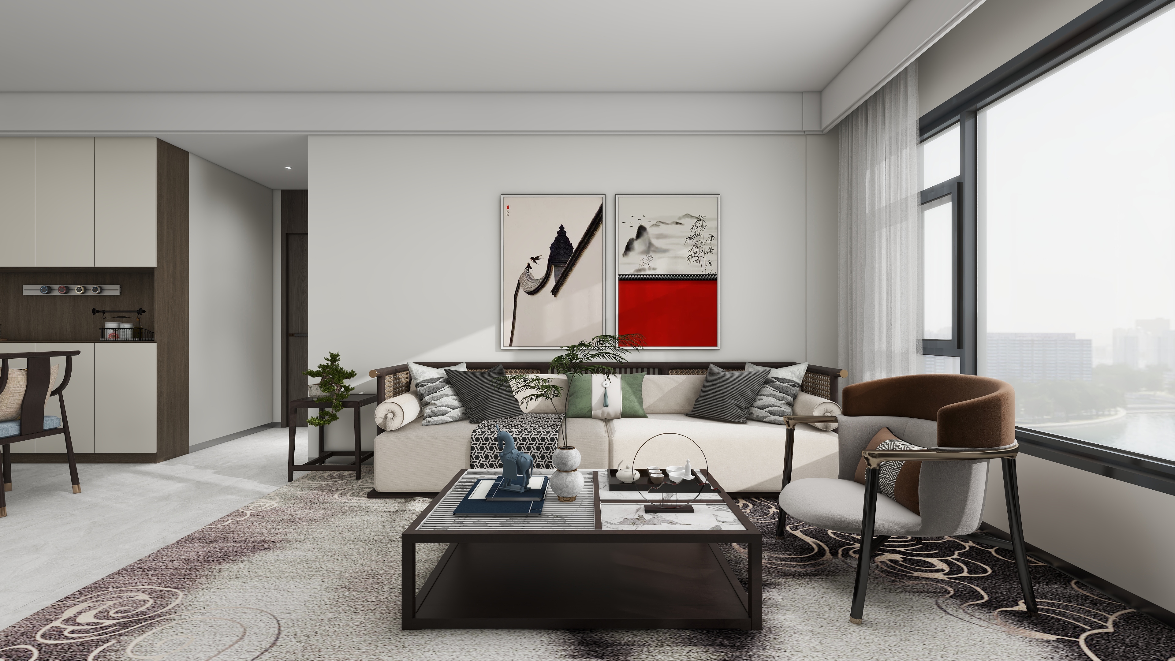 万壹设计工作室-万岳华府宋老师118平-装修设计方案