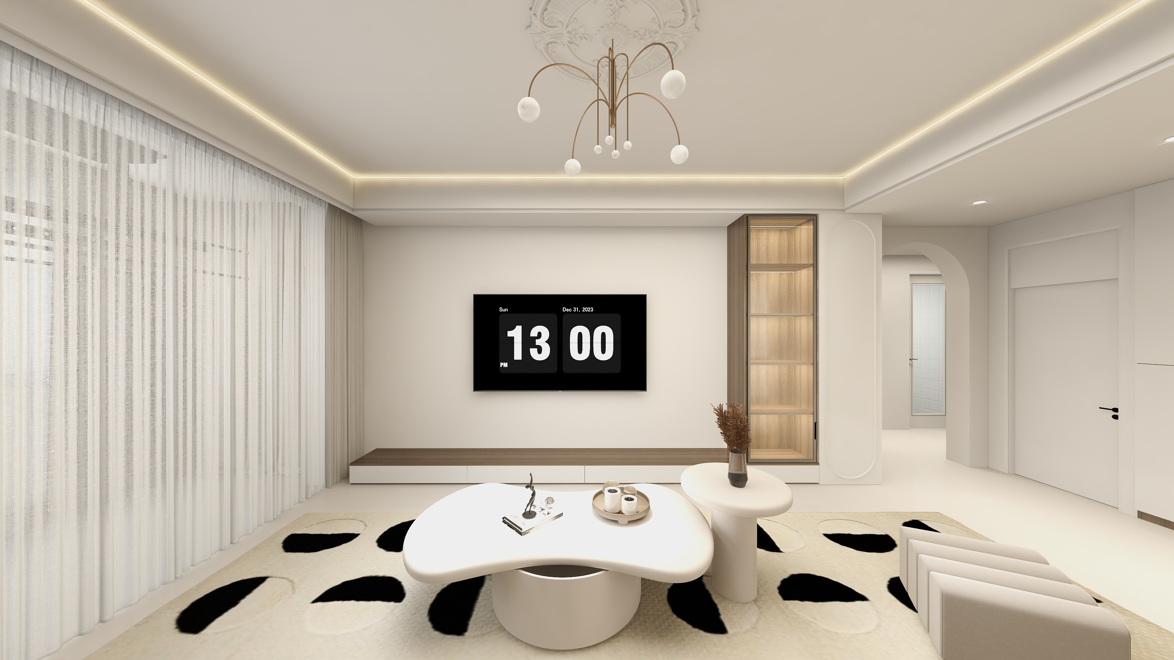 苏苏创新设计-125㎡现代简约带点轻法式-装修设计方案