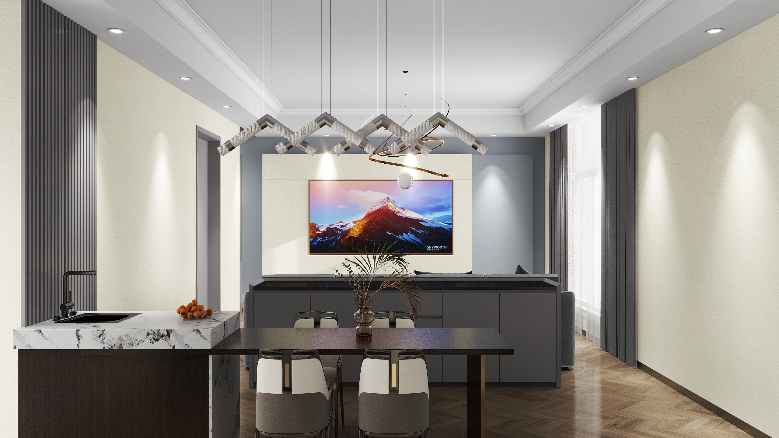 enyi设计工作室-上林西江-装修设计方案