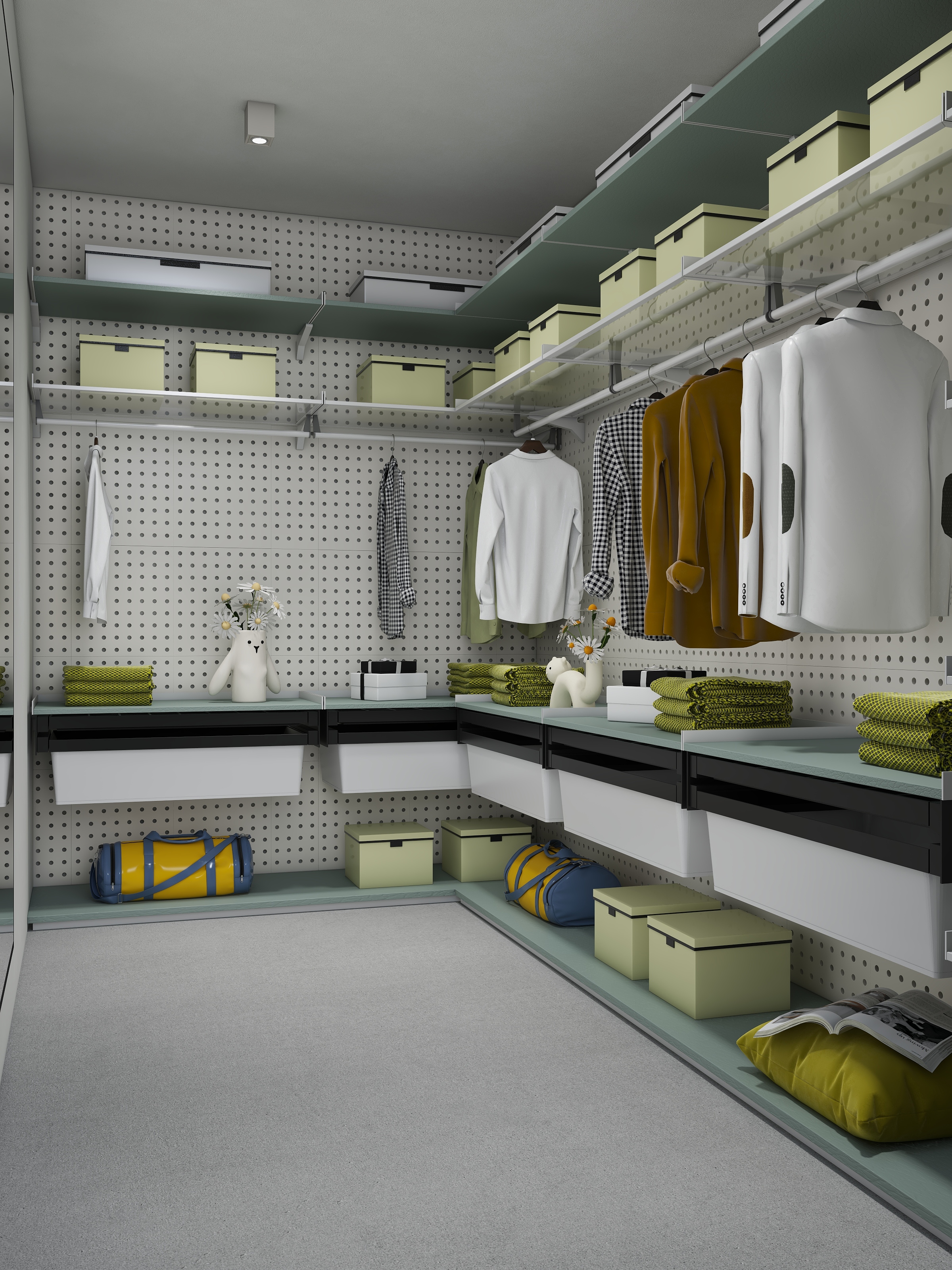 设计师邓杰-现代多巴胺撞色装修效果图