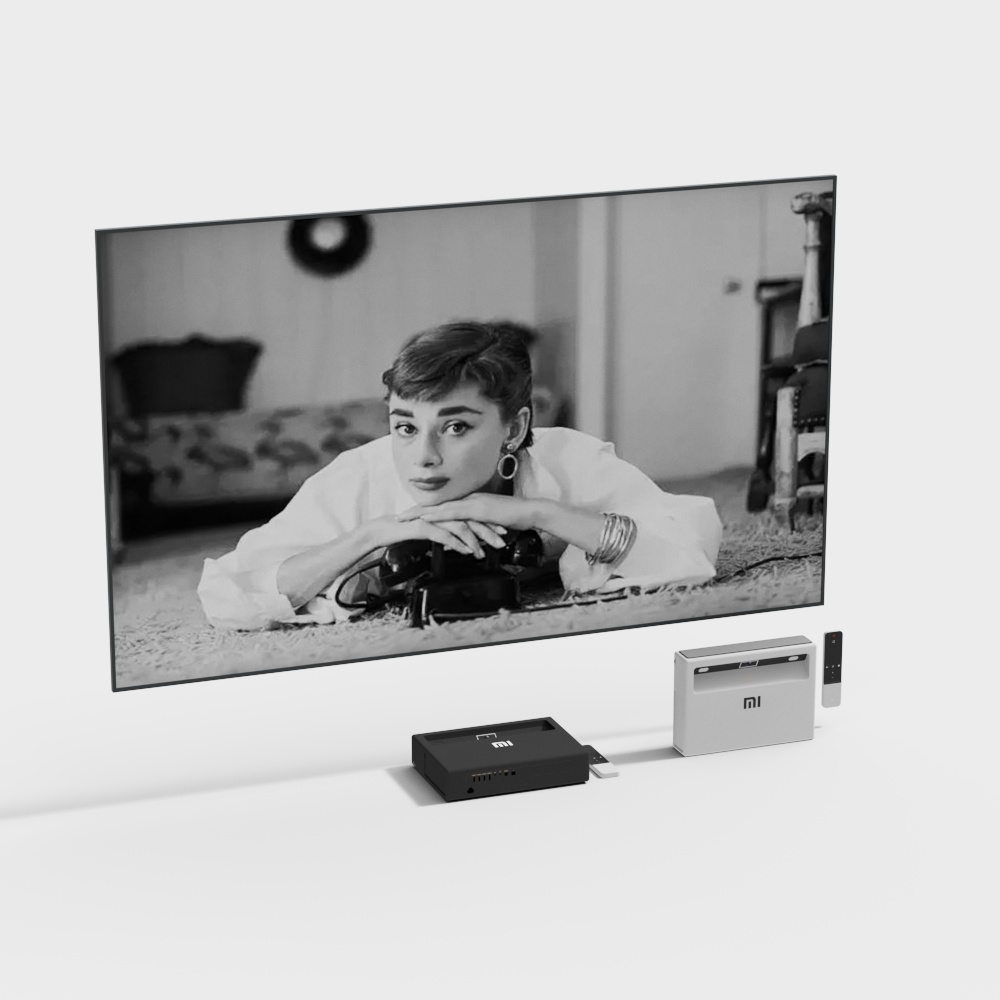电视组合3D模型