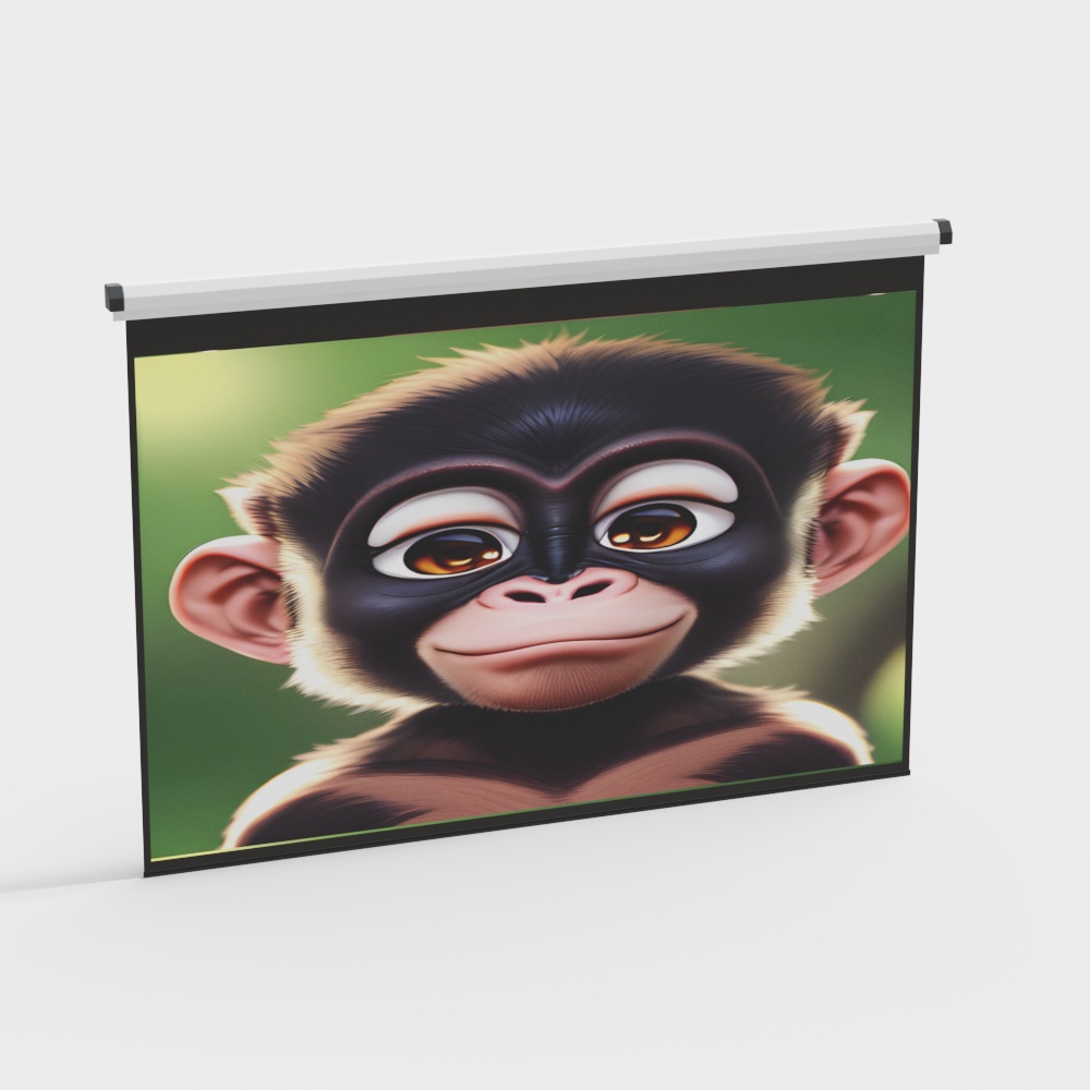投影布3D模型