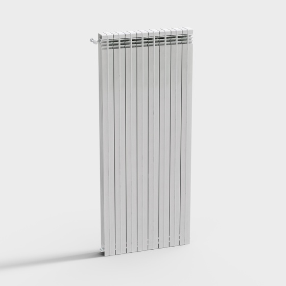 Radiator 3D Model in White