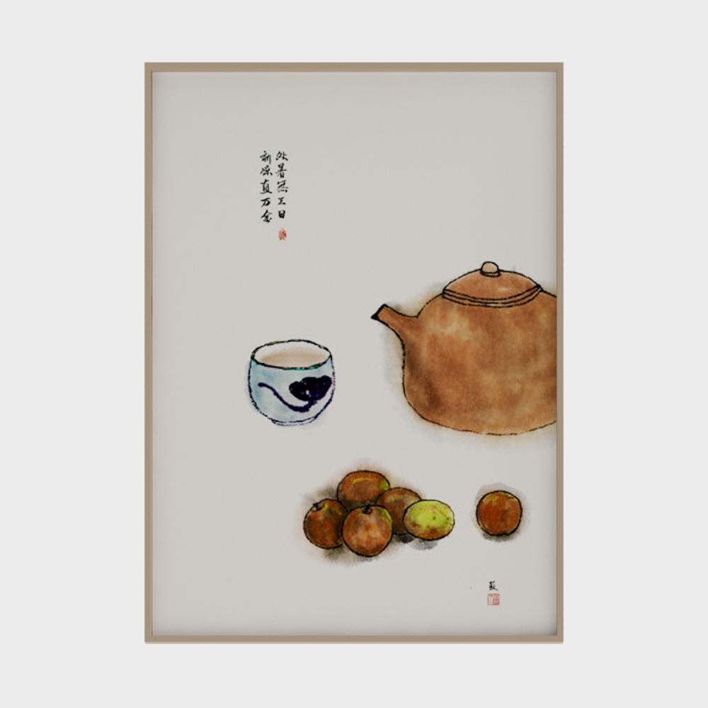 品茶装饰画
