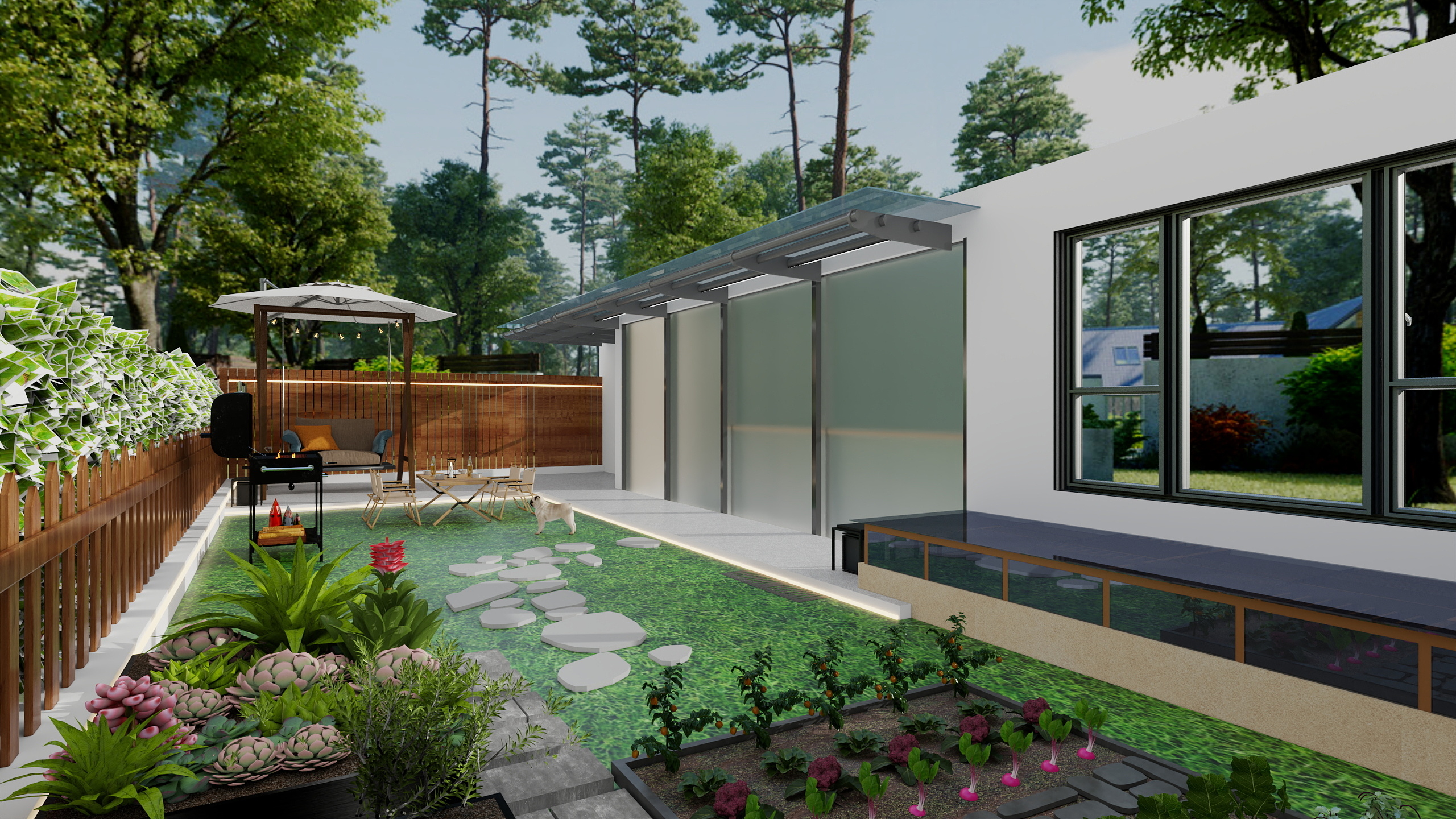 石Rock-天健和景-花园-装修设计方案