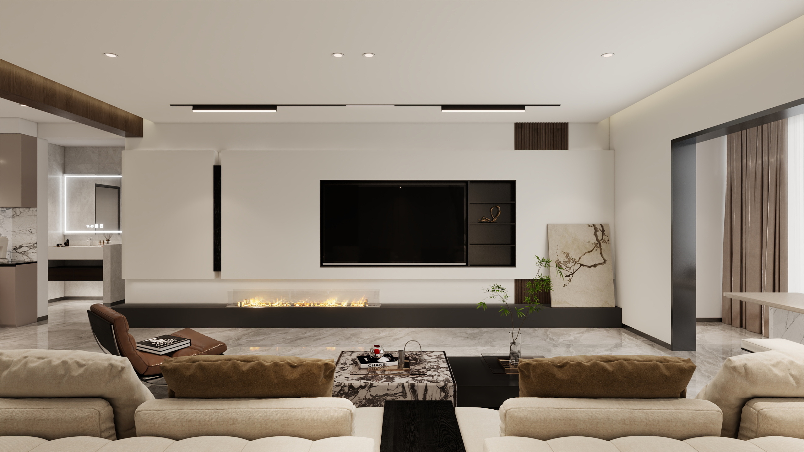 素丶流-临安花园140㎡现代意式-装修设计方案