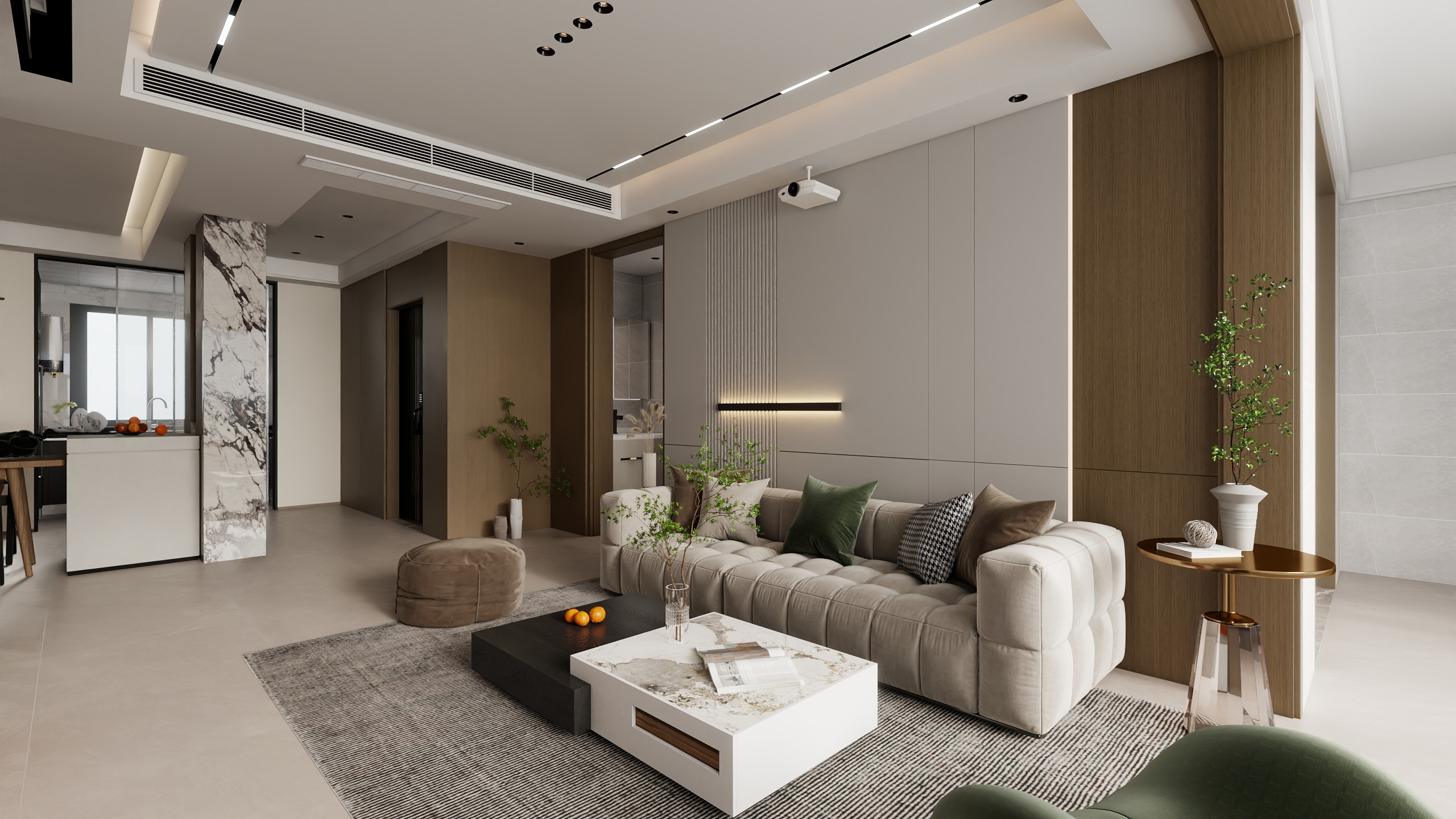 千景室内设计工作室-现代简约146㎡-装修设计方案