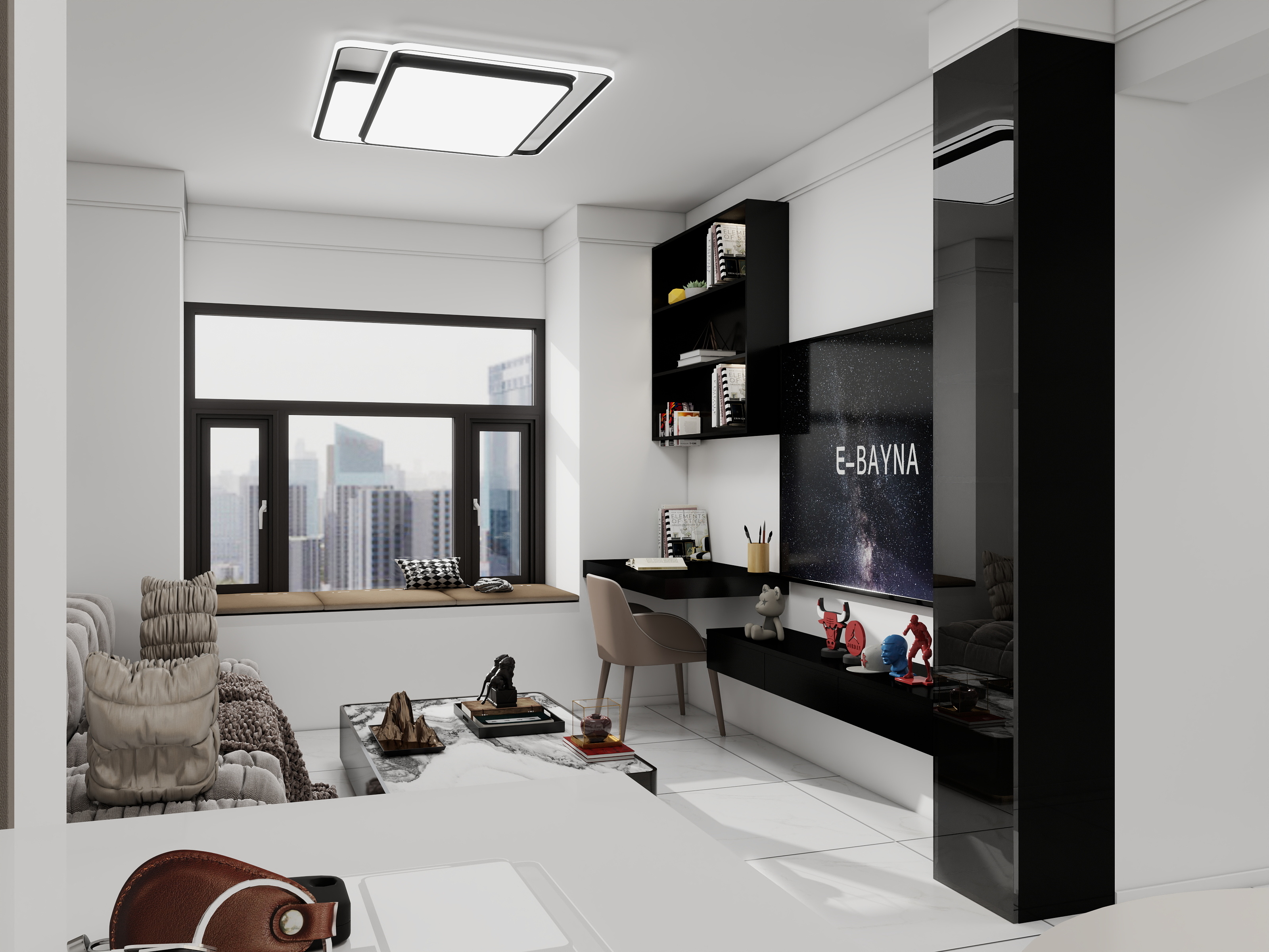 .洋-华宇楠苑80㎡3室-装修设计方案