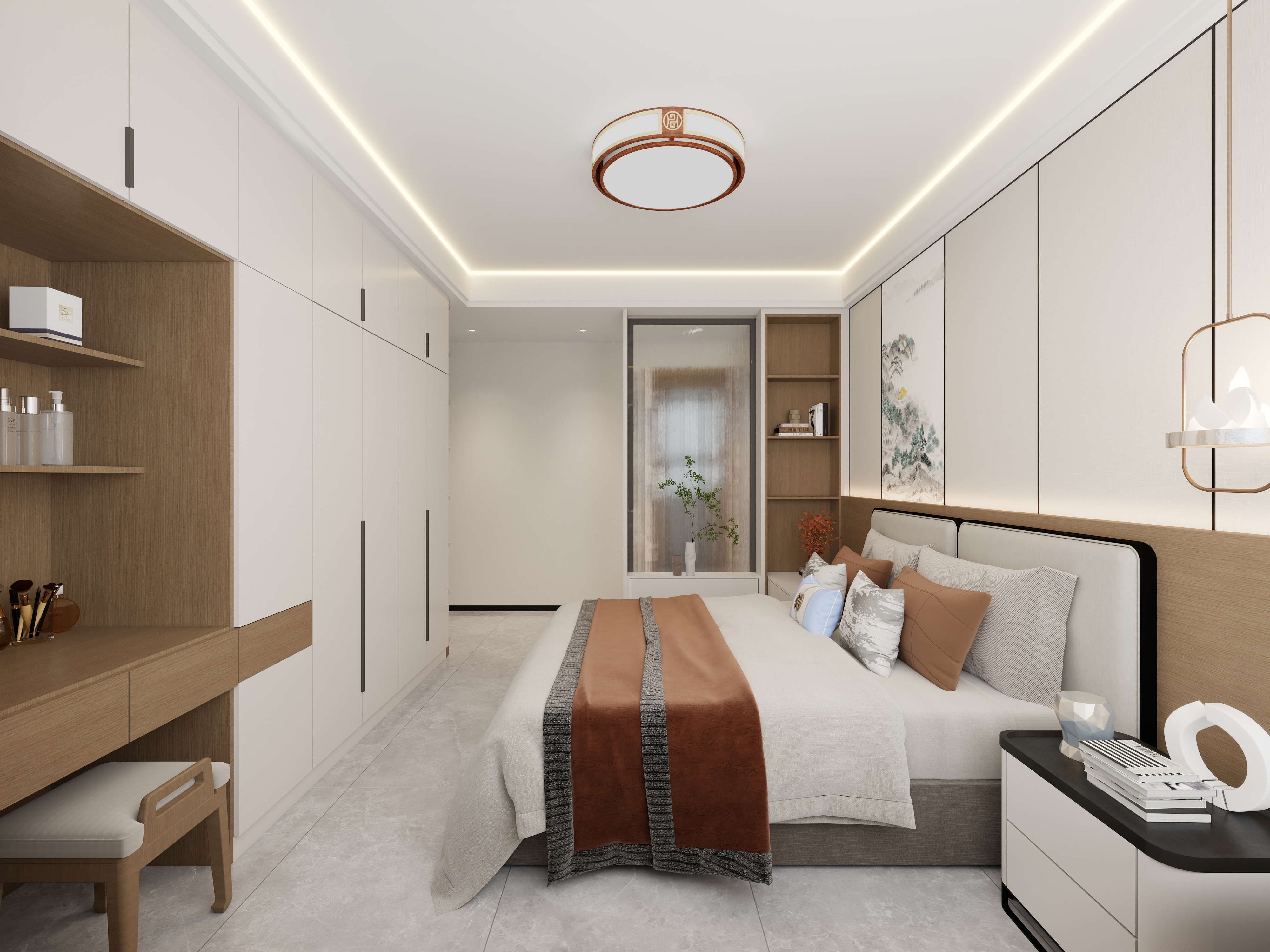 设计丨张超杰-新中式、肆拾贰壹装修效果图