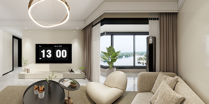 李贤设计-XF-现代风格雅居效果-装修设计方案