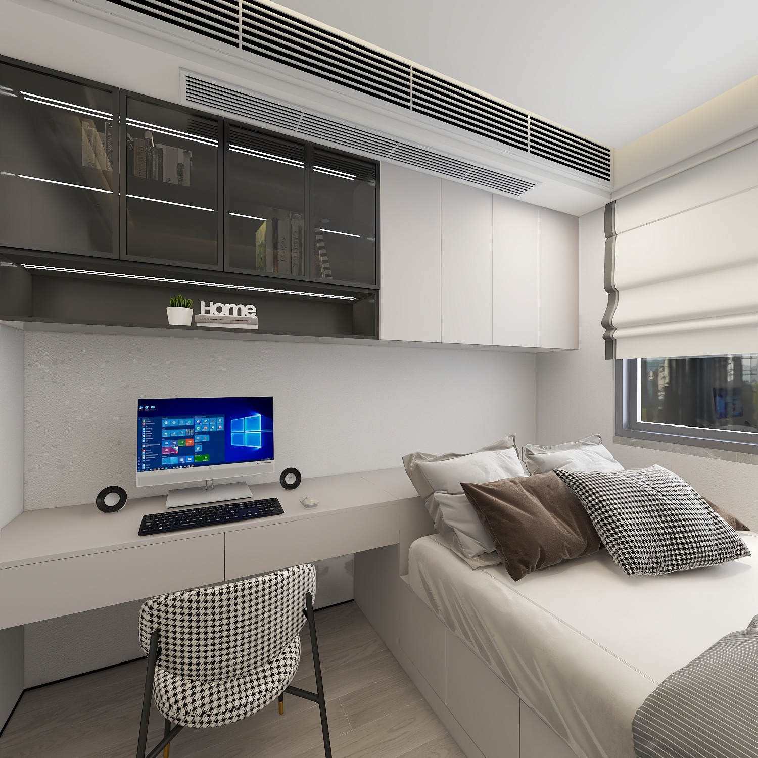 MZ空间设计-170平复式现代轻奢风装修效果图