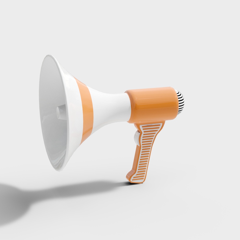 现代喇叭扩音器3D模型