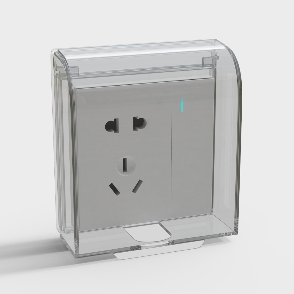 防水插座盒3D模型