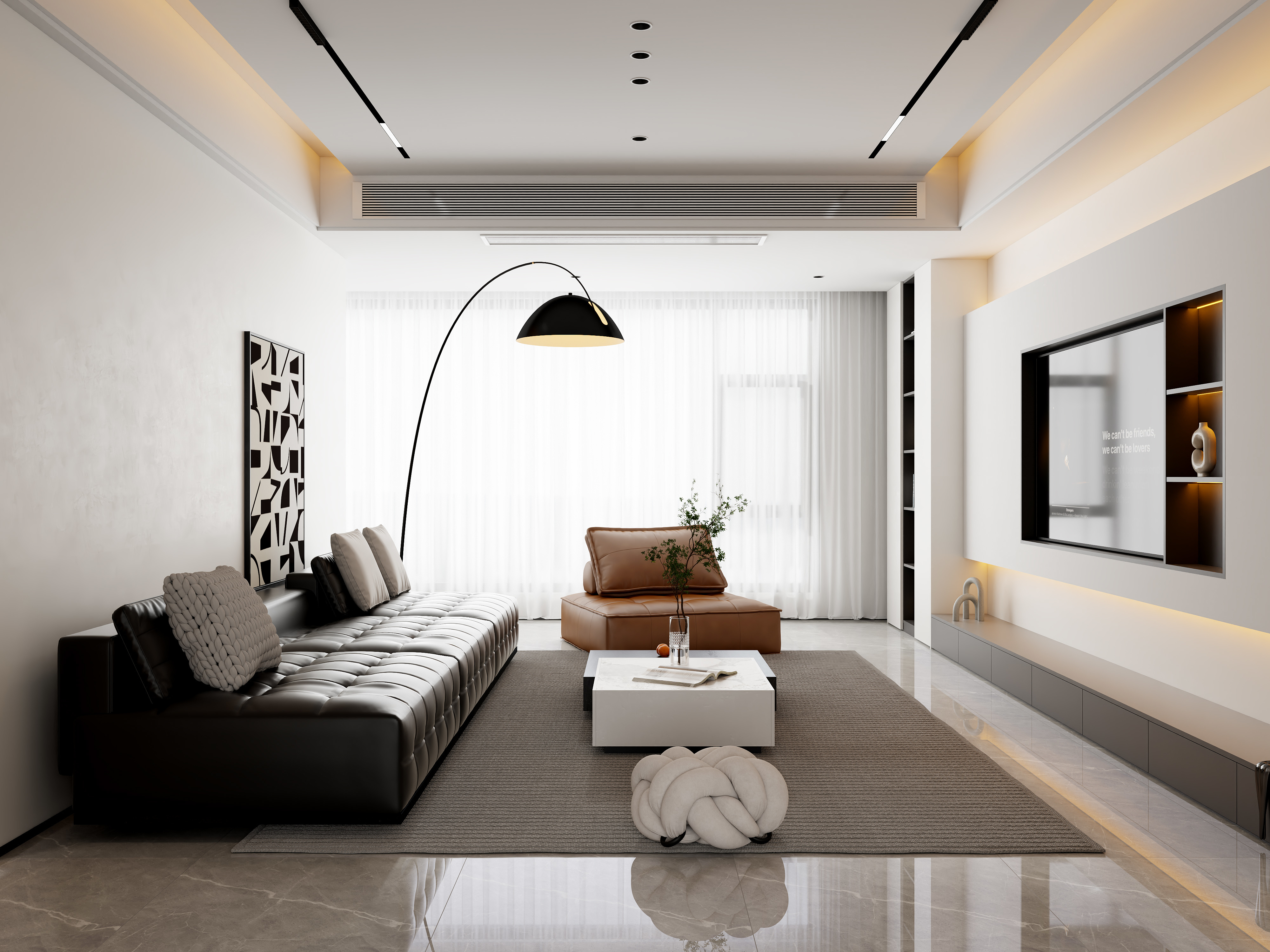 新中科建材陈风雨-现代极简-装修设计方案