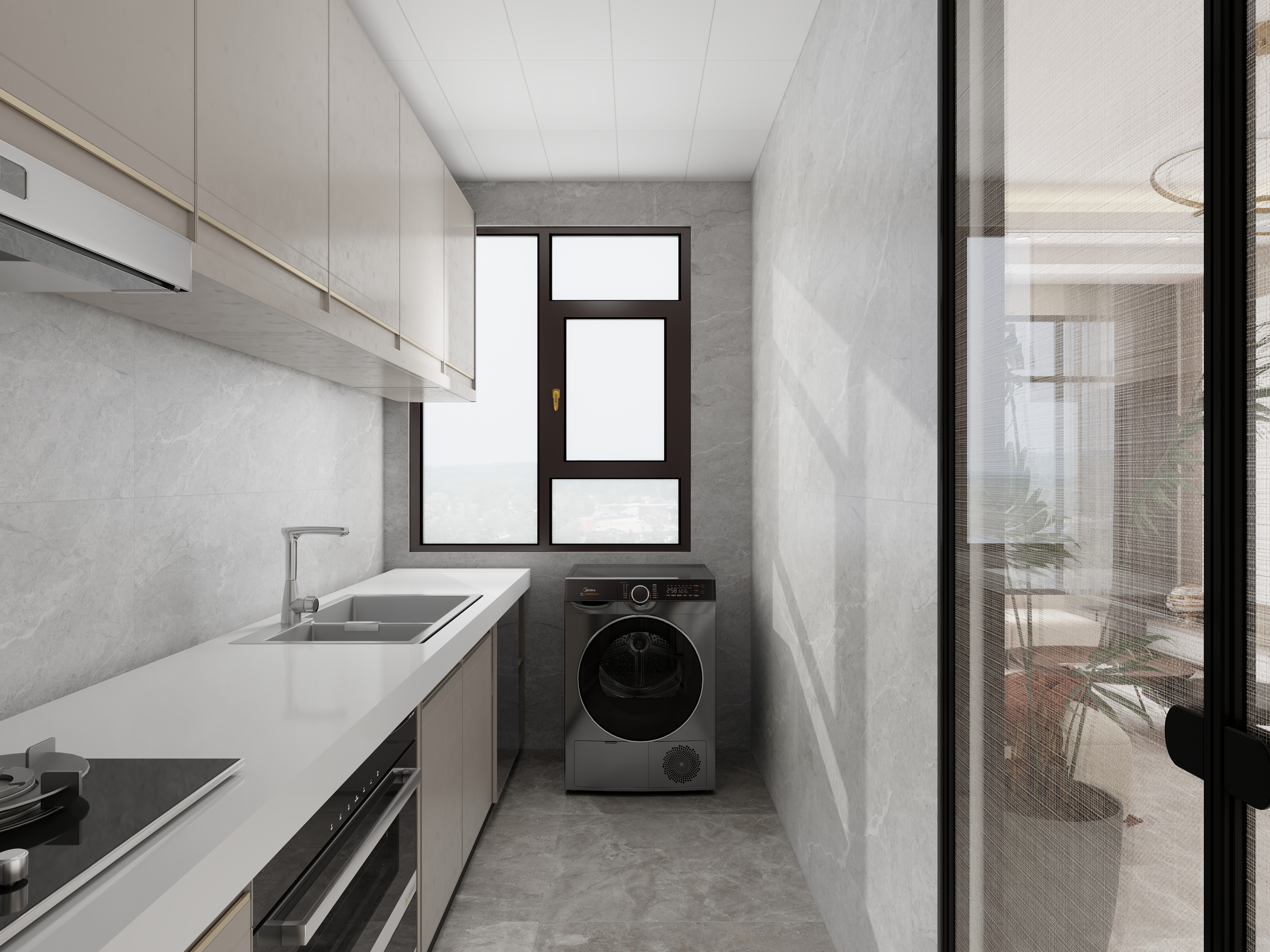 艺雅丽-66平现代简约 装修效果图