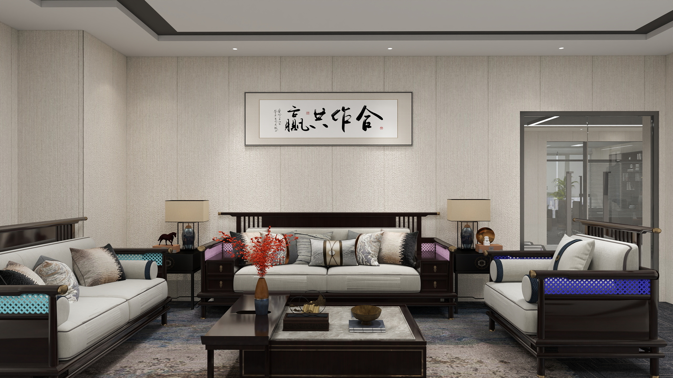 运城裴少-绿苑写字楼裙房三层西侧-700平方整体方案-装修设计方案