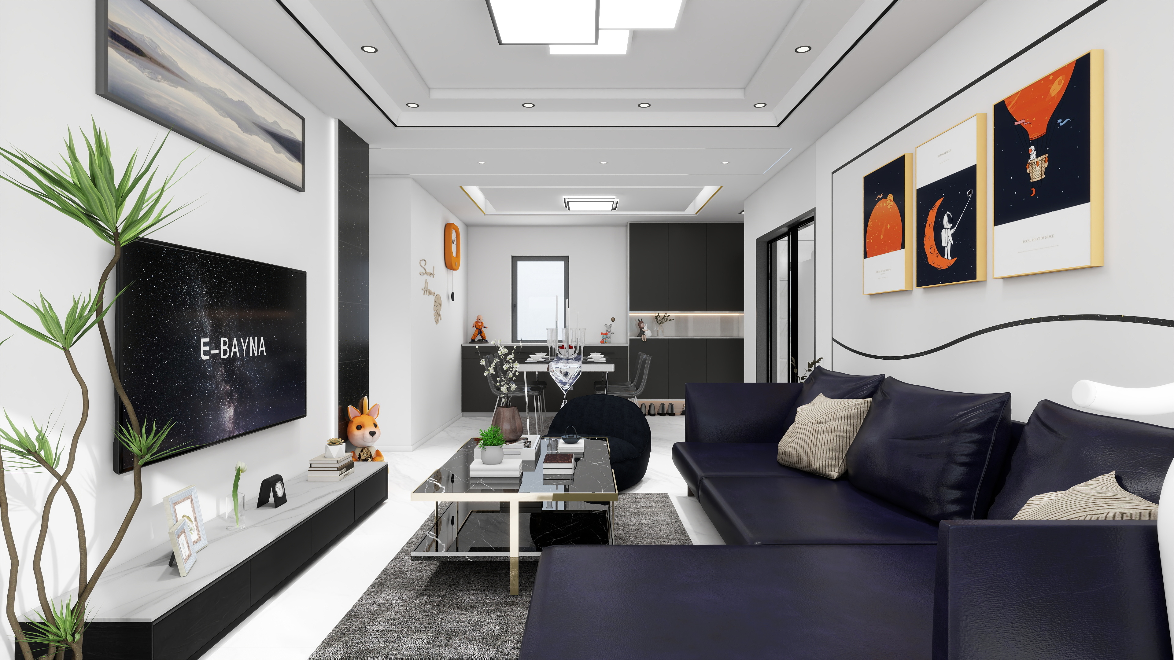 Neflibata.Z-95㎡3室装修效果图