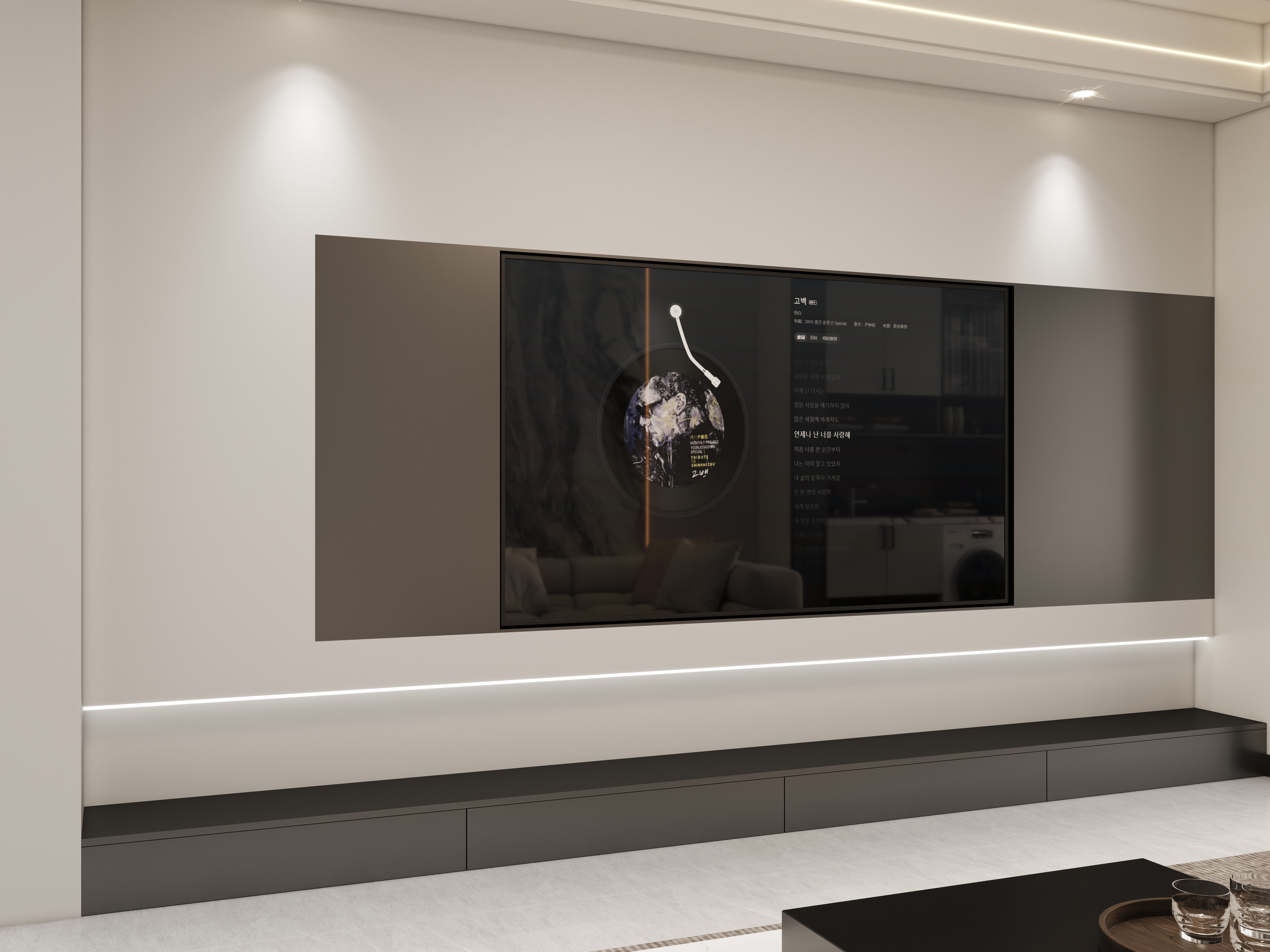 壹诺设计工作室-102㎡2室-现代简约装修效果图