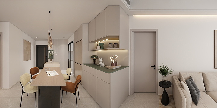 李进18190373880-圣佳名城88平效果示意-装修设计方案