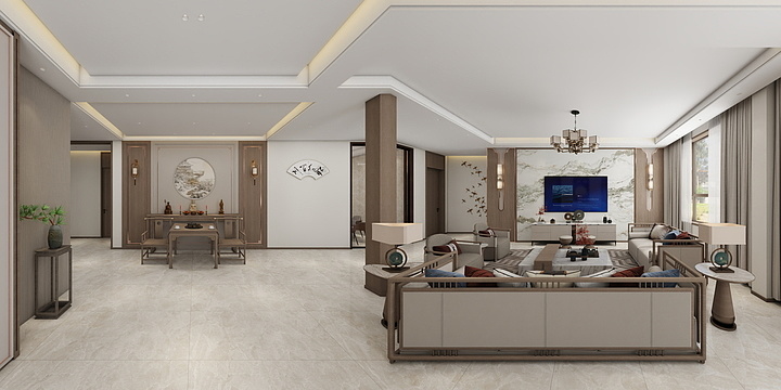 翰方设计2号-前兆湖秦府-装修设计方案