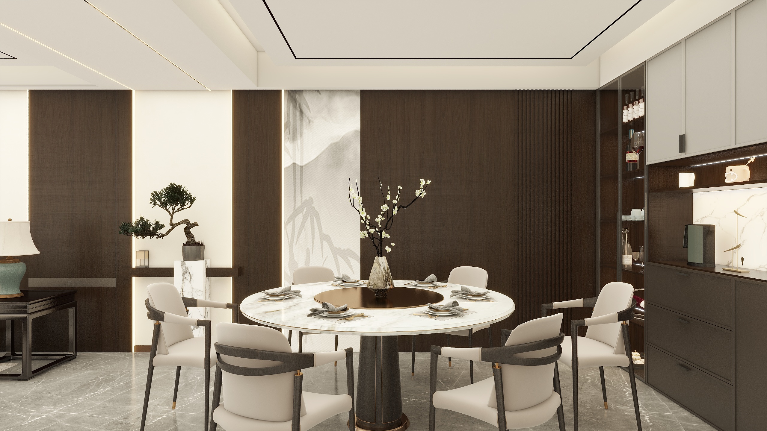 QQN-150㎡大平层（新中式）-装修设计方案