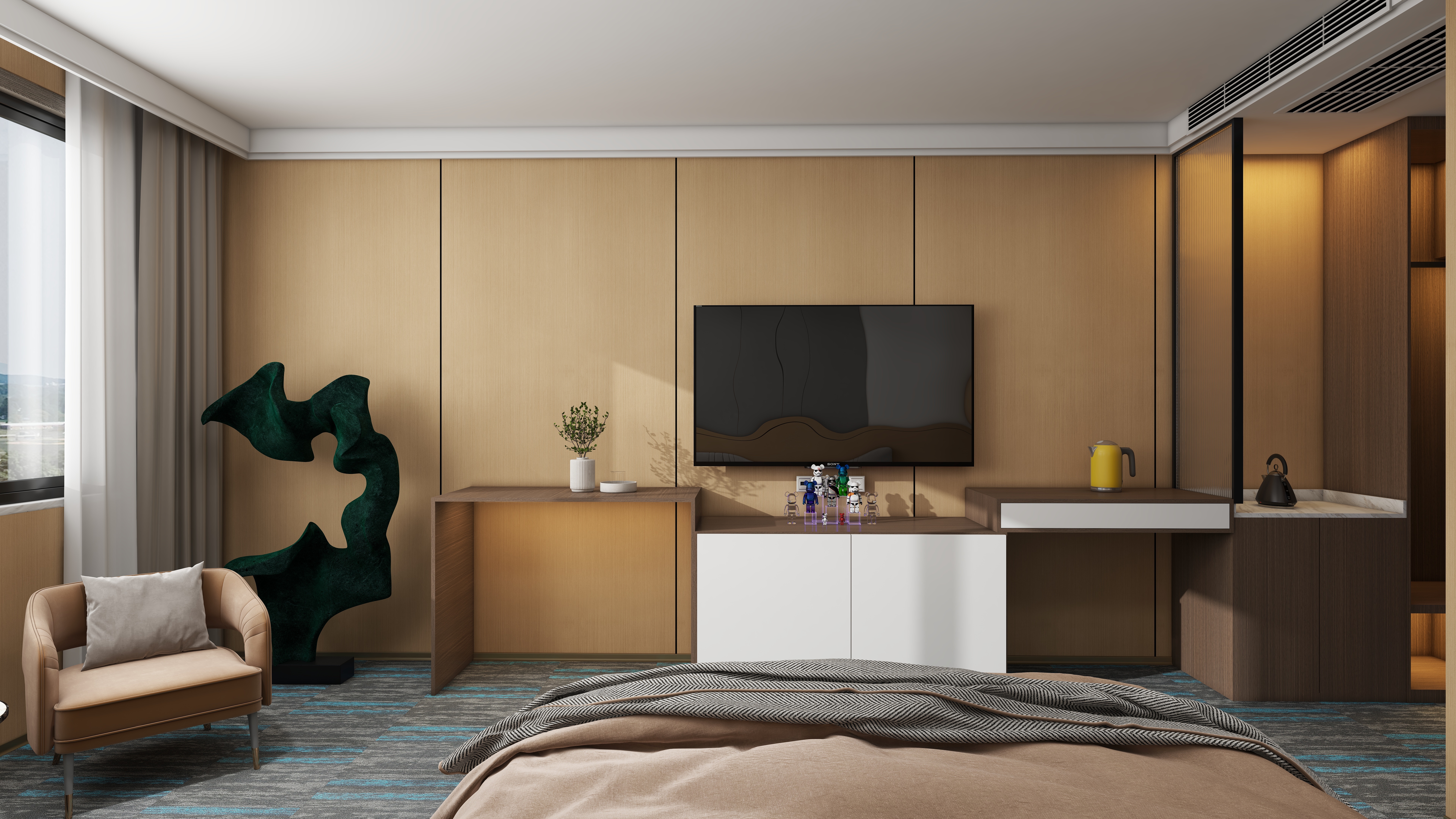 遵义市酷点设计工作室-酒店过道及房间-副本-装修设计方案