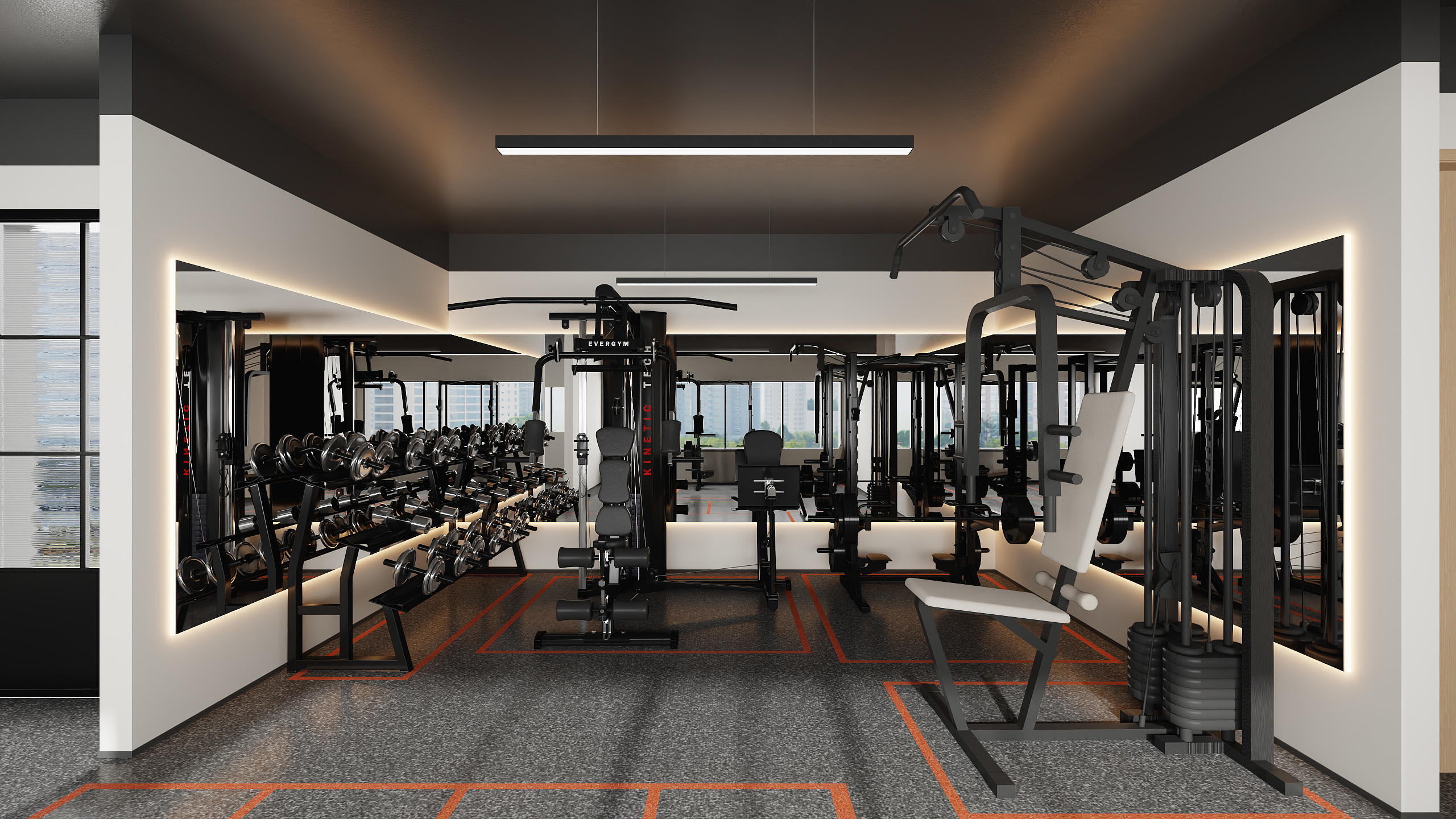 不ai画图-健身房-装修设计方案