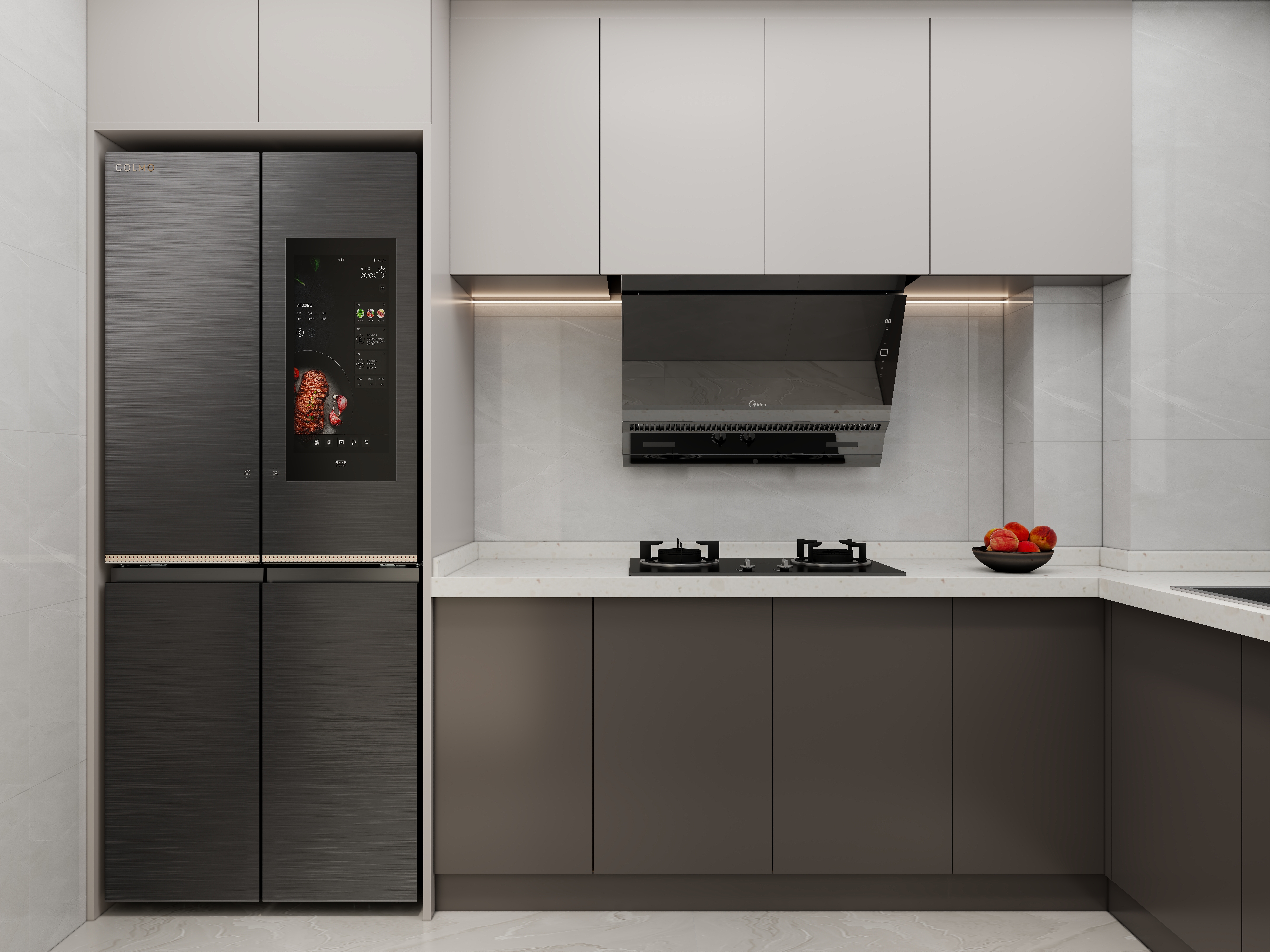 壹诺设计工作室-85㎡3室-现代简约装修效果图