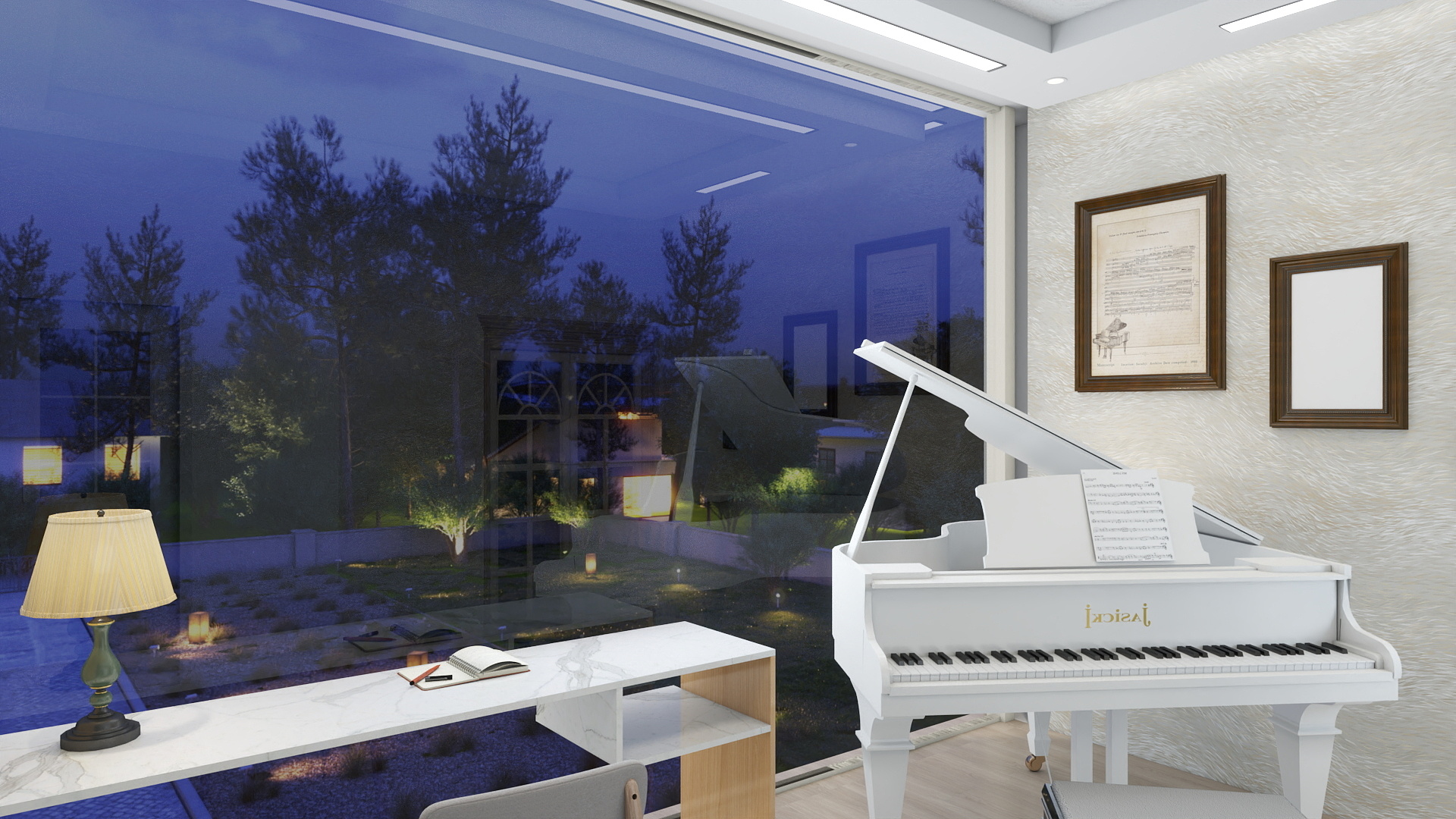 梁子淇-128㎡3室装修效果图