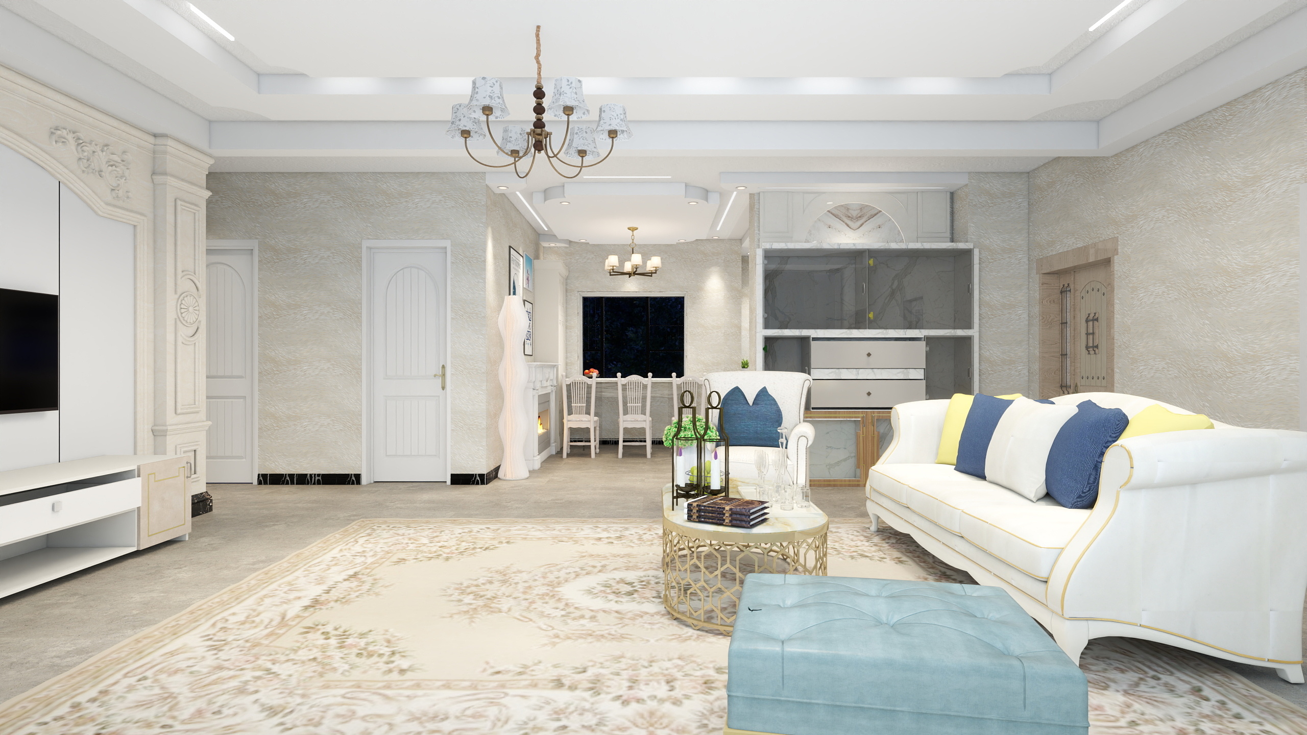 梁子淇-128㎡3室-装修设计方案