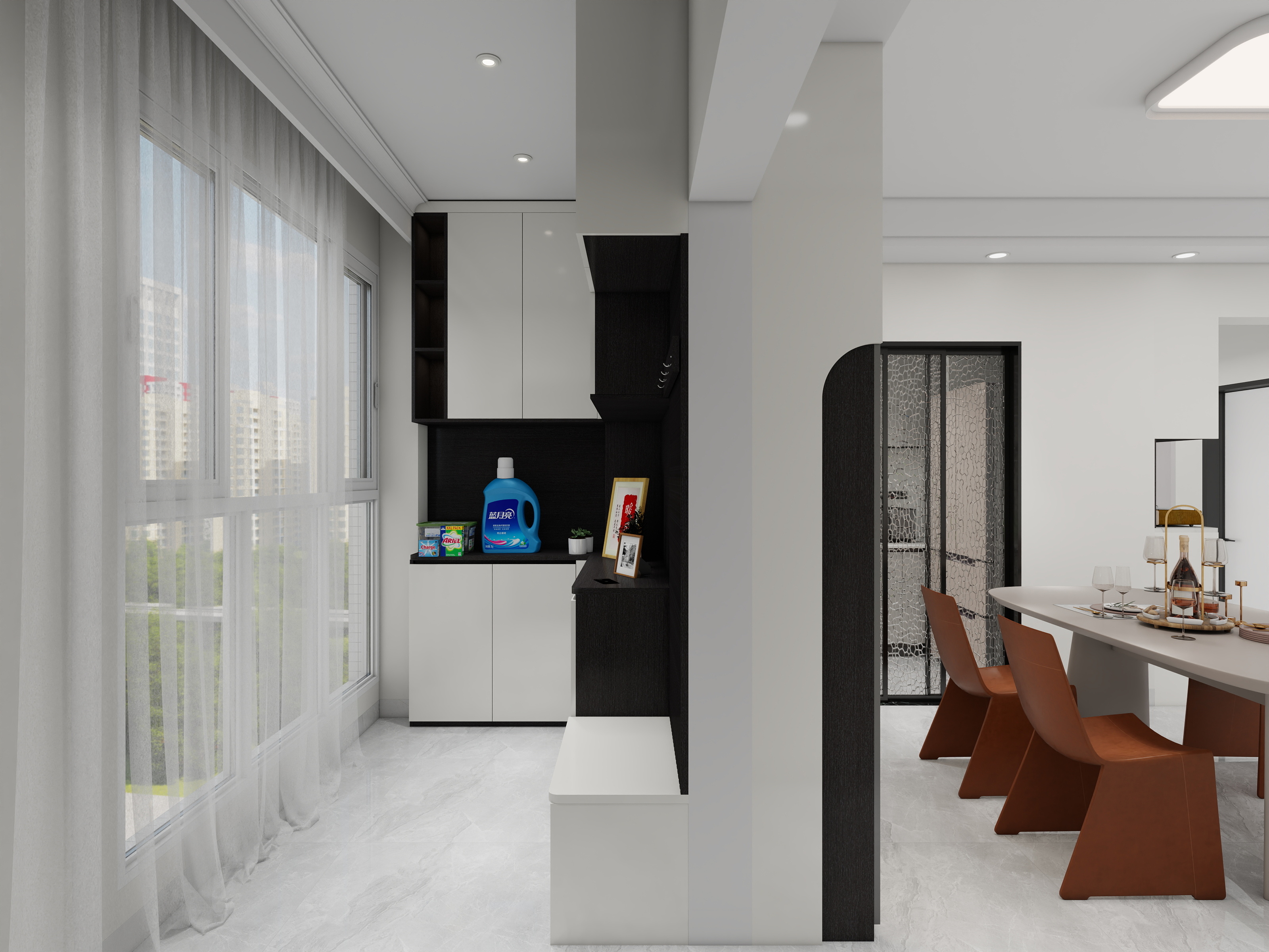 王翠丽-福泰花园现代简约122㎡4室装修效果图