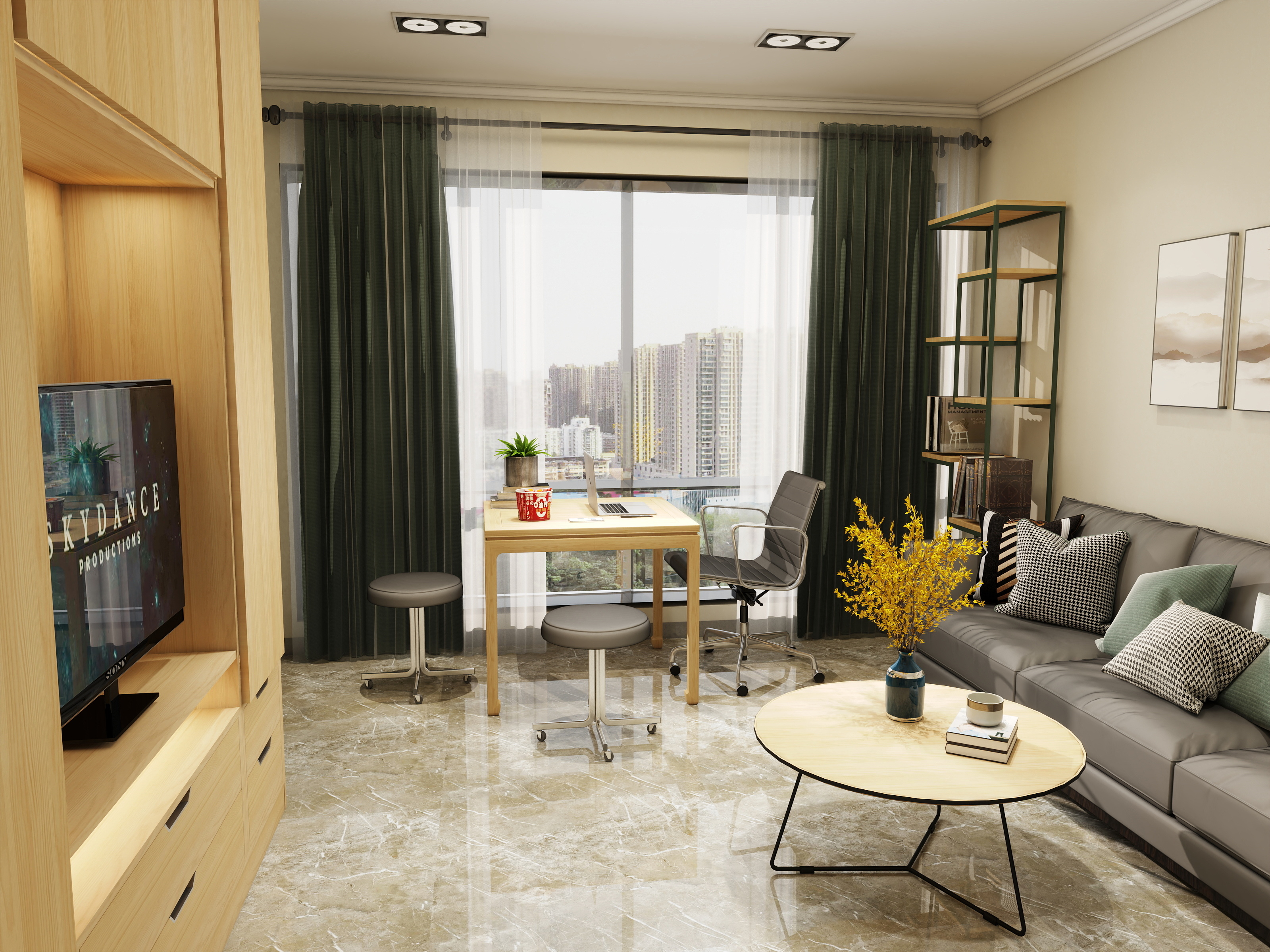 林雪娟设计-39㎡-一室一厅-佳兆业未来时代大厦公寓-装修设计方案