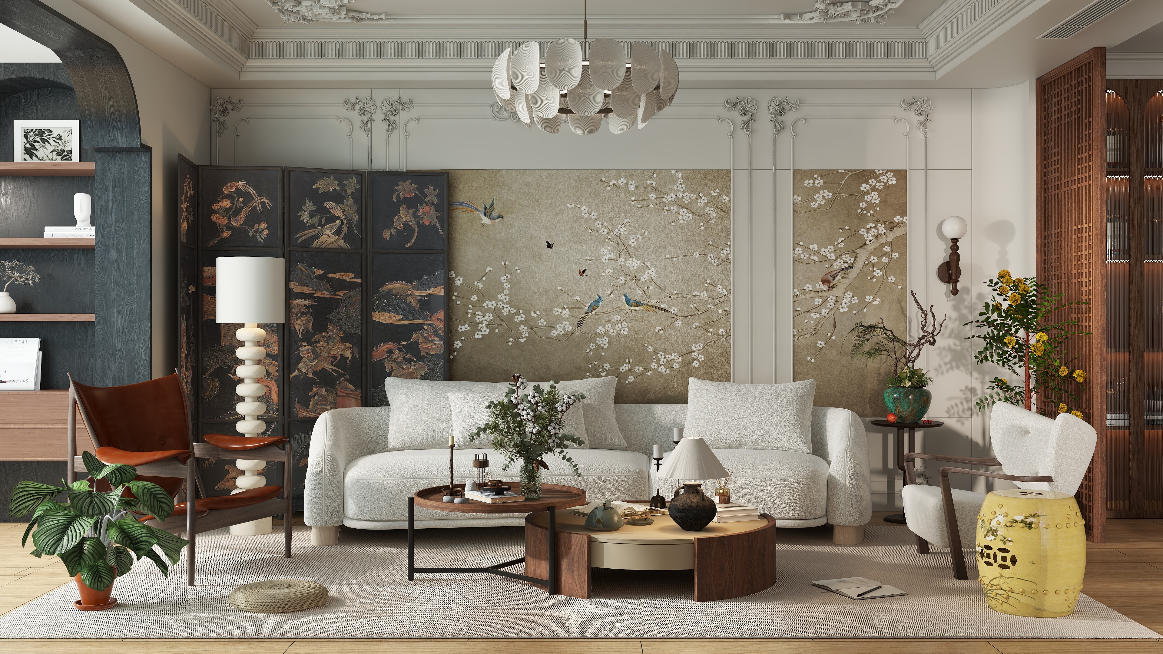 设计师邓杰-法式中古中国风混搭-装修设计方案