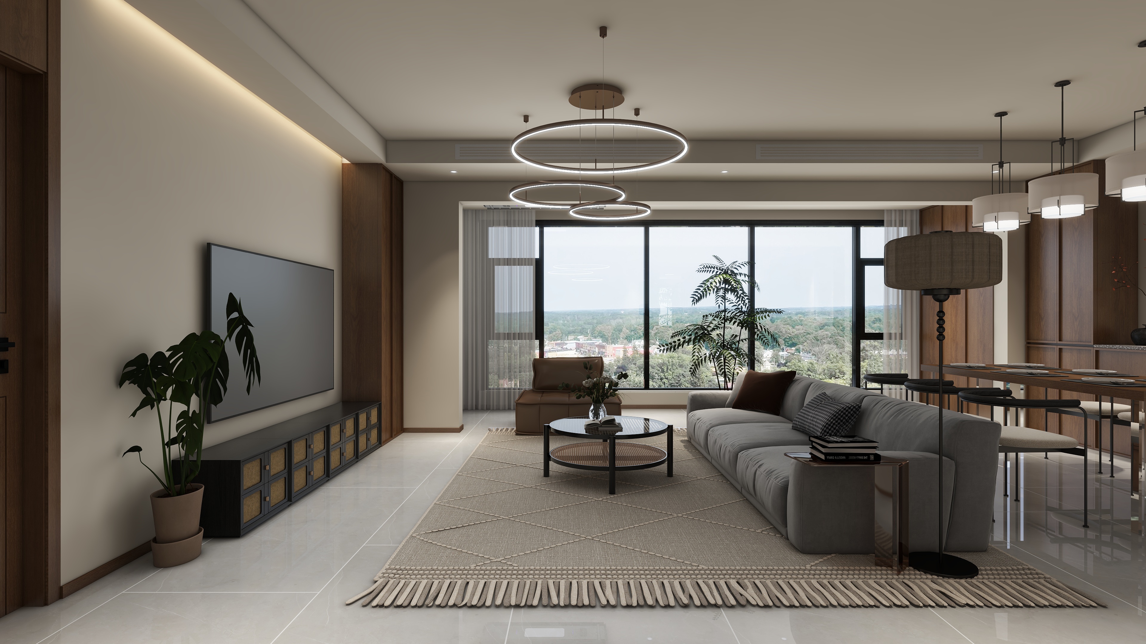 设计师言色-127平米  宋式美学装修效果图