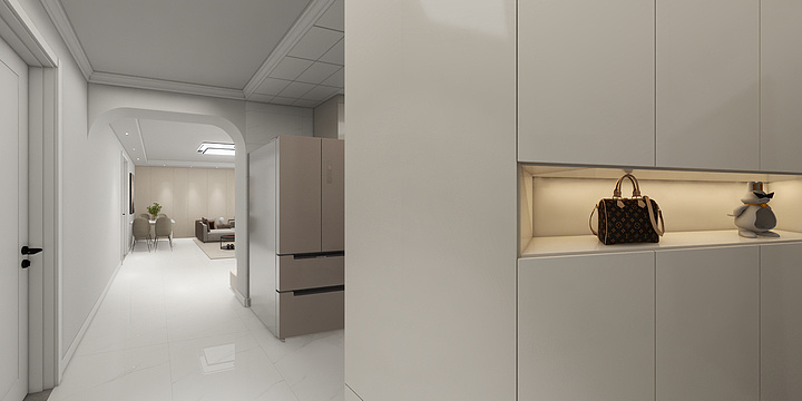 装修效果360全景-正大清华苑三室改造-装修设计方案