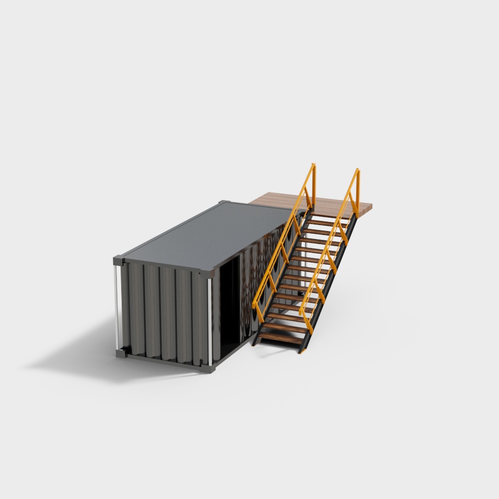 工业风码头集装箱3D模型