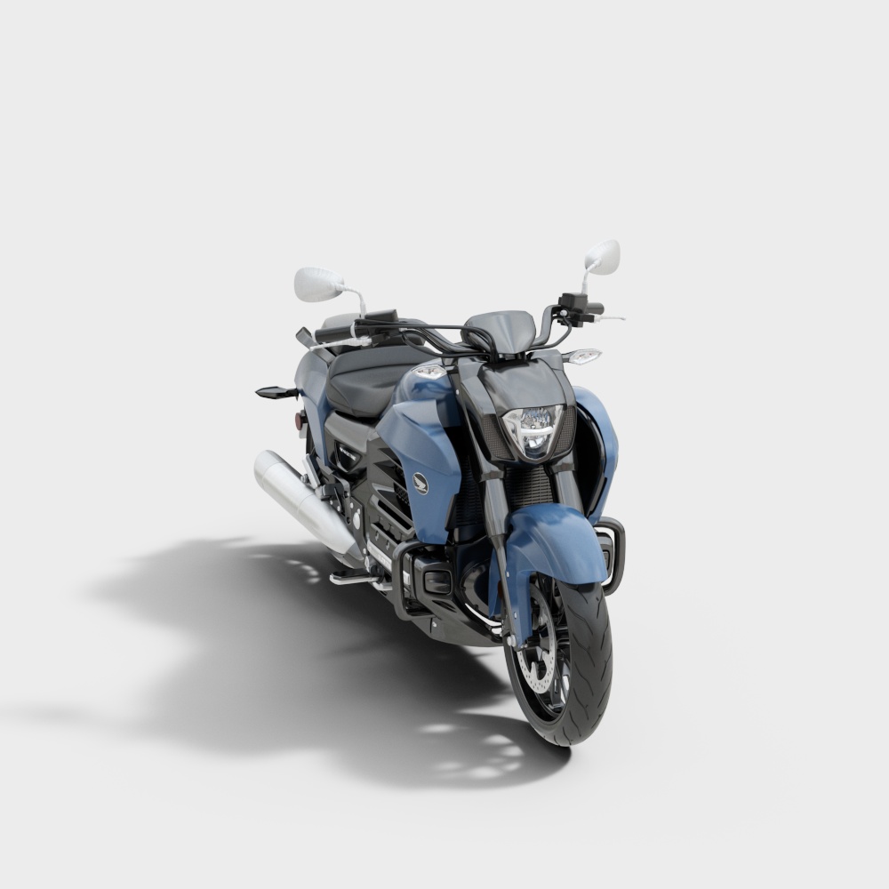 现代展厅摩托车3D模型