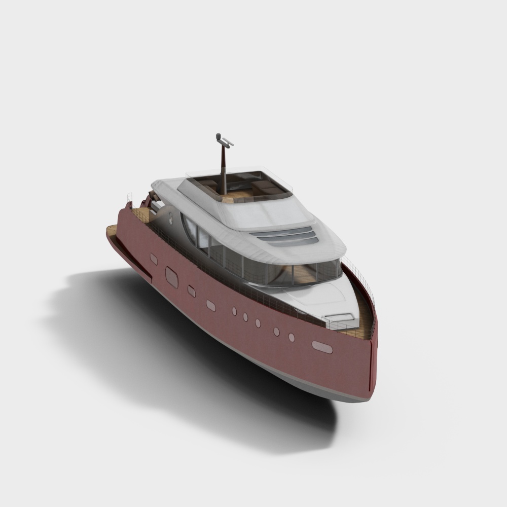 现代海岸游艇3D模型