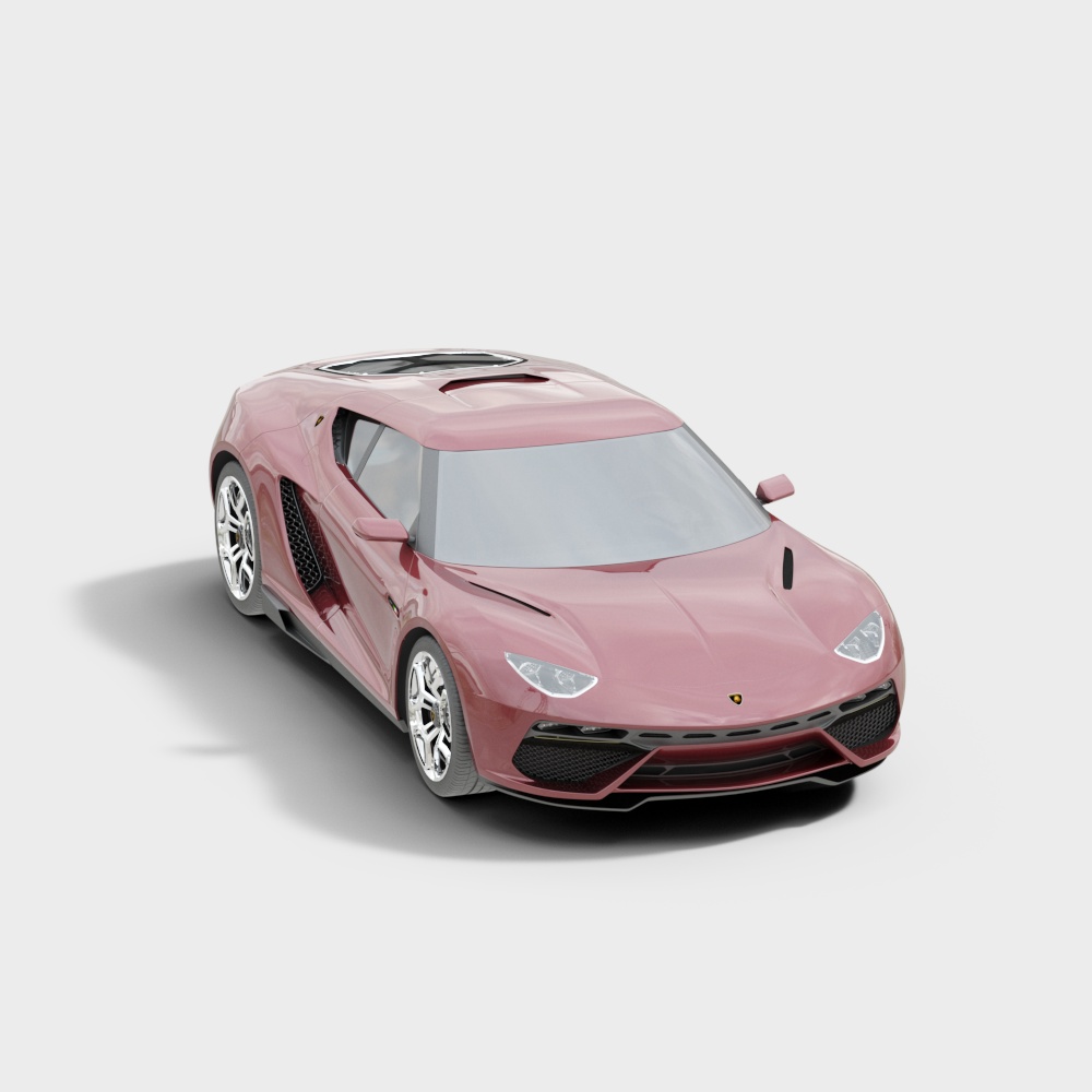 现代商场高档汽车3D模型