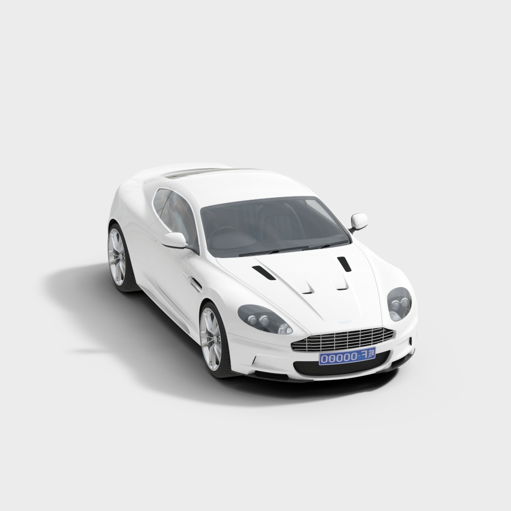 现代商店高档汽车3D模型